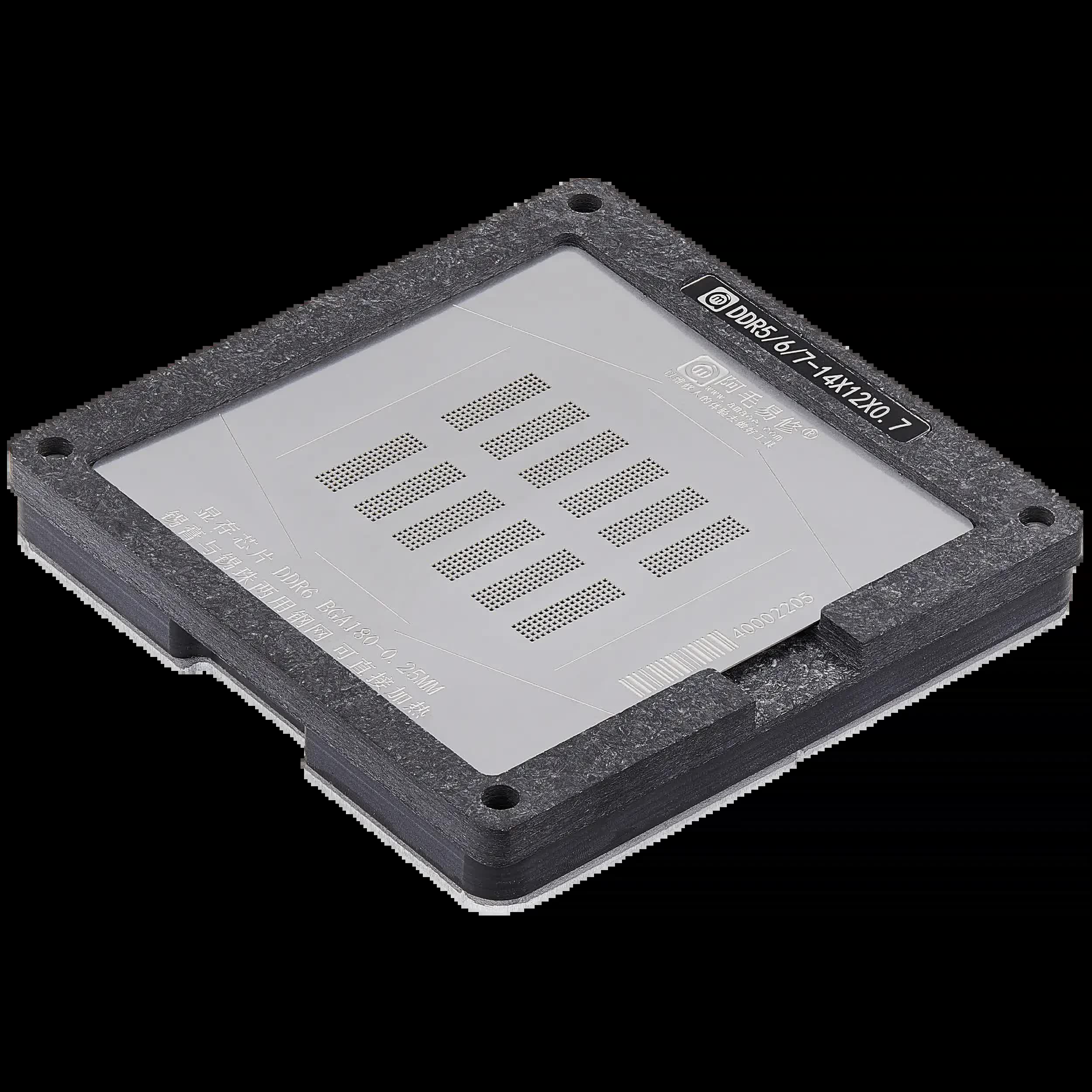 DDR BGA Reballing Stencil Temple Station für DDR 5 / 6 BGA170 /180 Video Memory Chip Positioning (Amaoe)