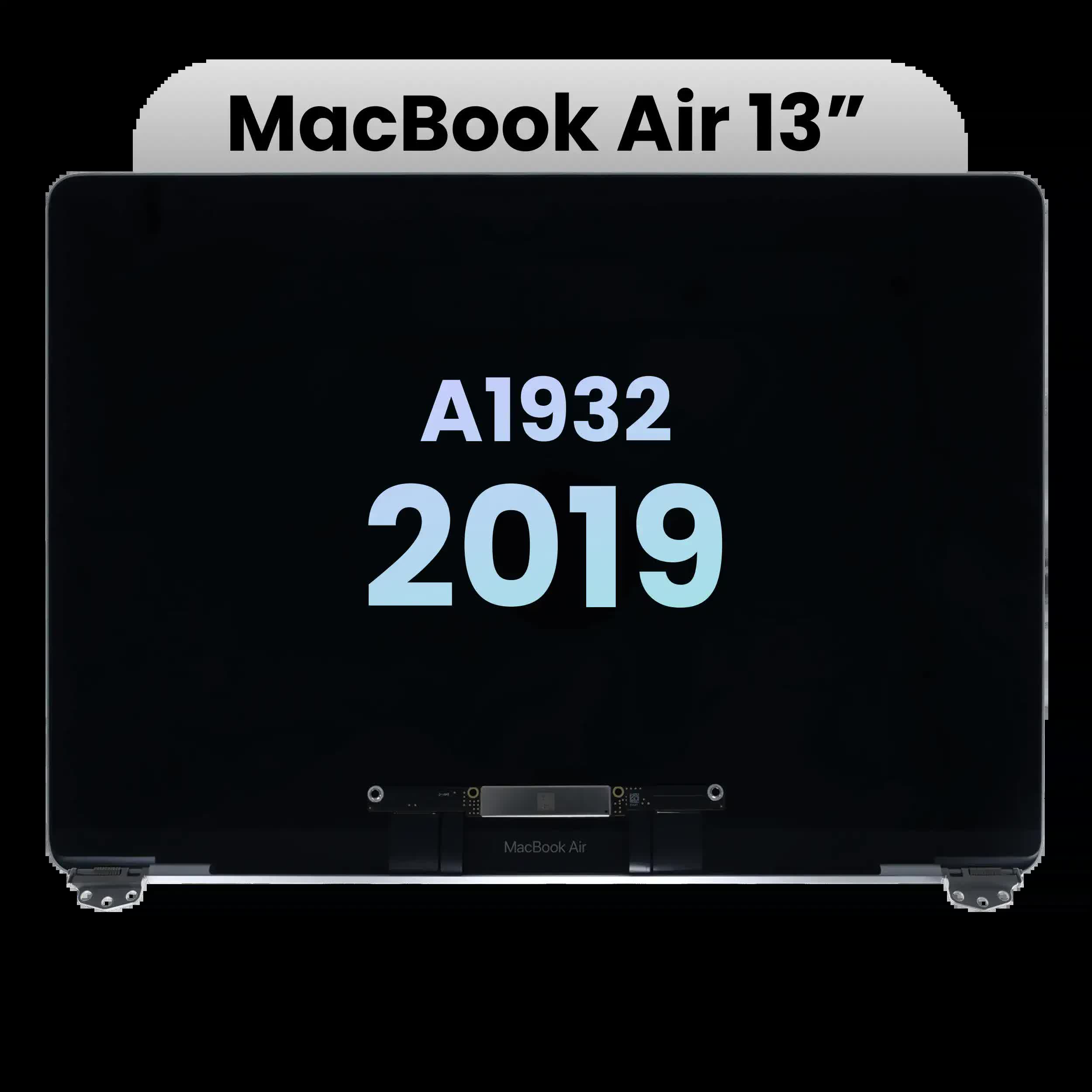komplette LCD-Displayeinheit für MacBook Air 13" A1932 (2019) (Original) (Silver (Silber))
