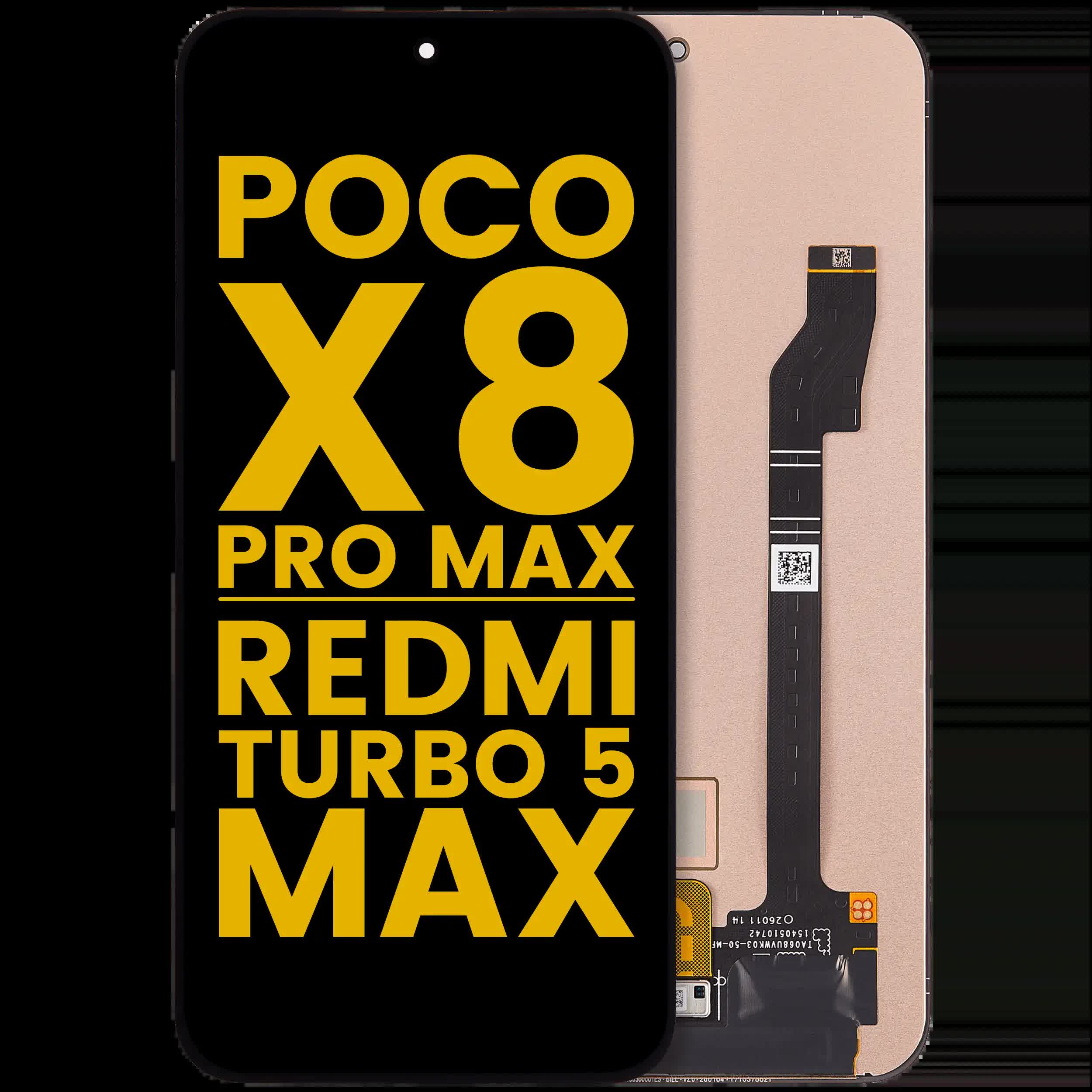 OLED Display ohne Rahmen für Xiaomi Poco X8 Pro Max / Redmi Turbo 5 Max (professionell aufgearbeitet)