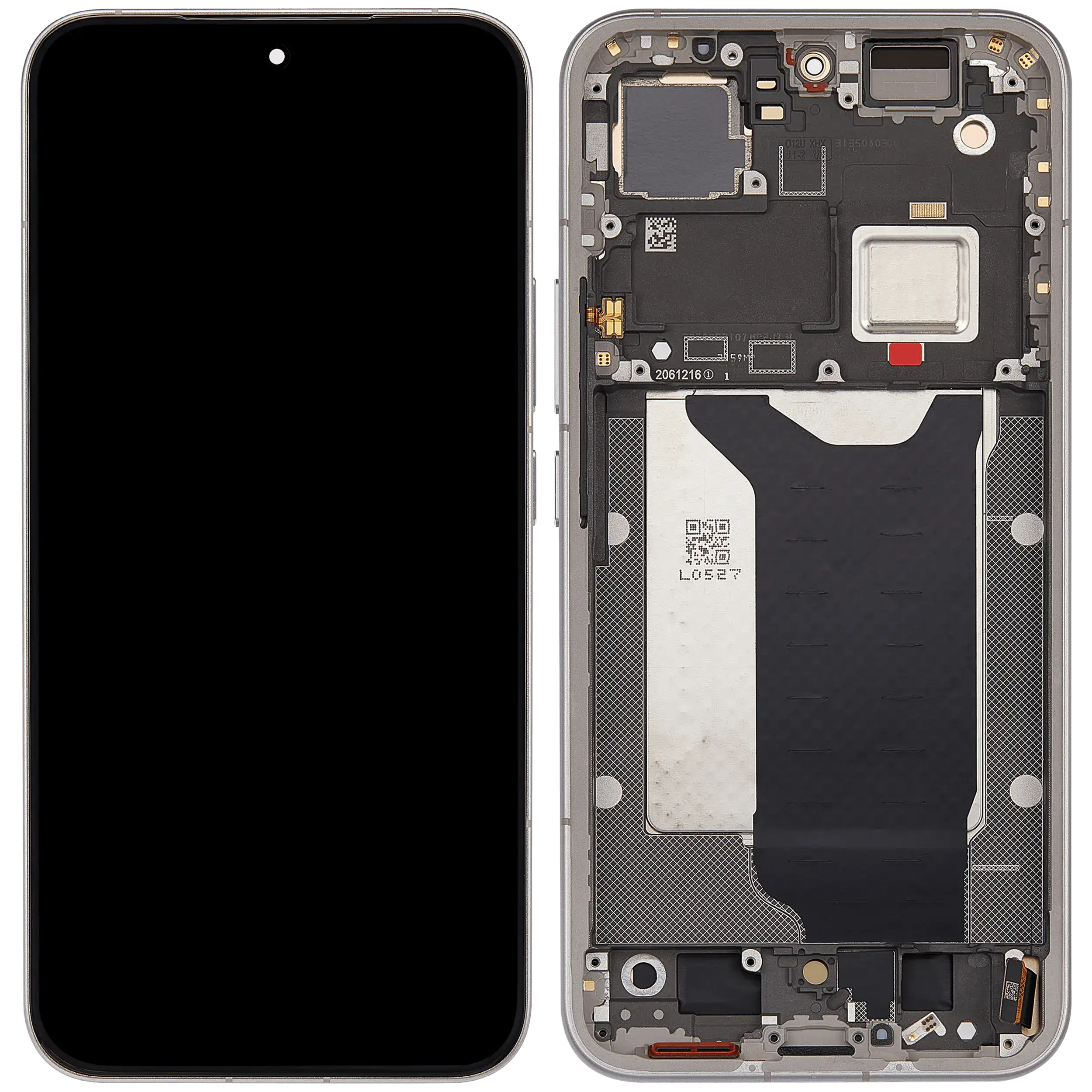 OLED Display mit Rahmen für Xiaomi 15T Pro (professionell aufgearbeitet) (Gray (Grau)) – Bild 2