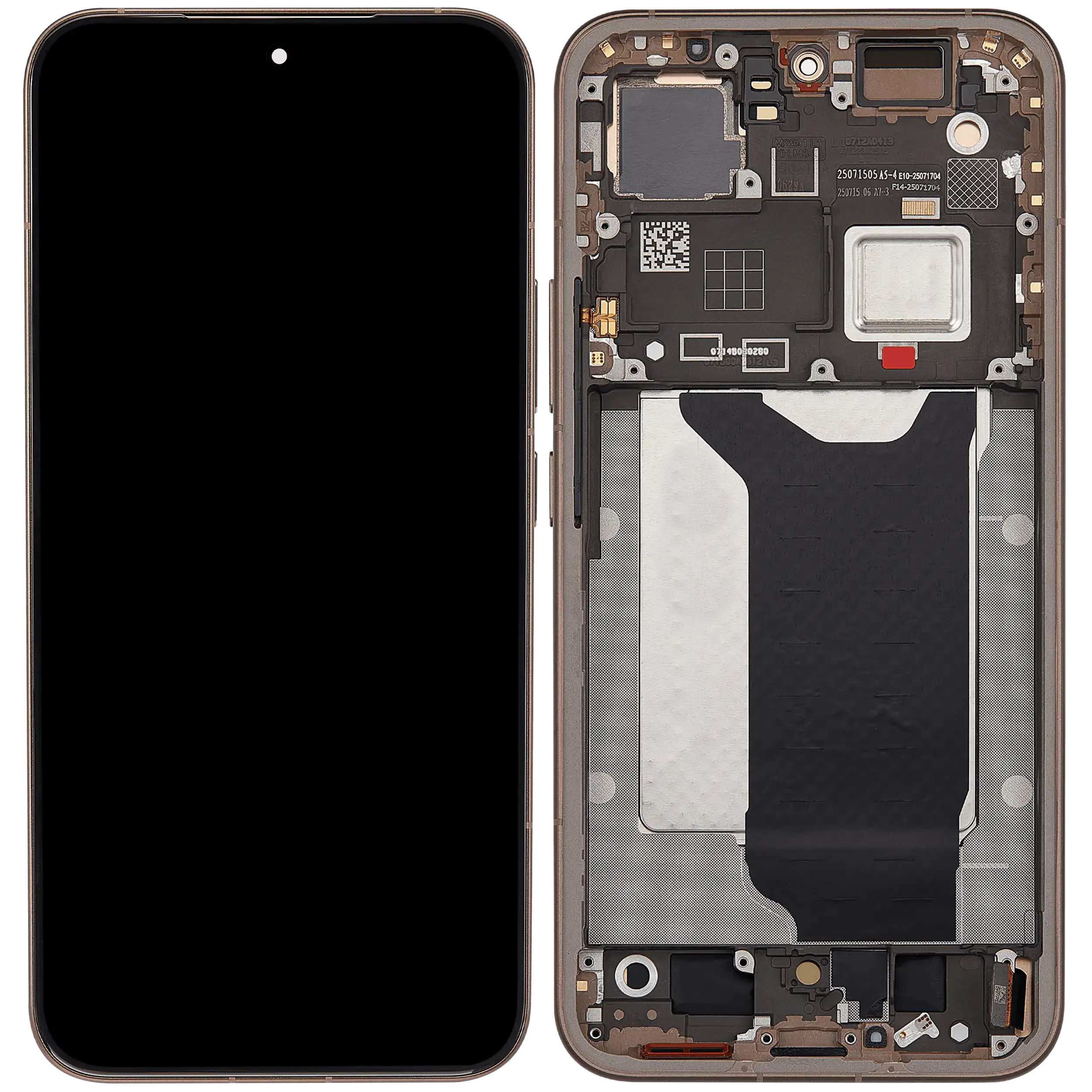 OLED Display mit Rahmen für Xiaomi 15T Pro (professionell aufgearbeitet) (Mocha Gold) – Bild 2