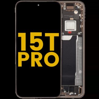 OLED Display mit Rahmen für Xiaomi 15T Pro (professionell aufgearbeitet) (Mocha Gold)