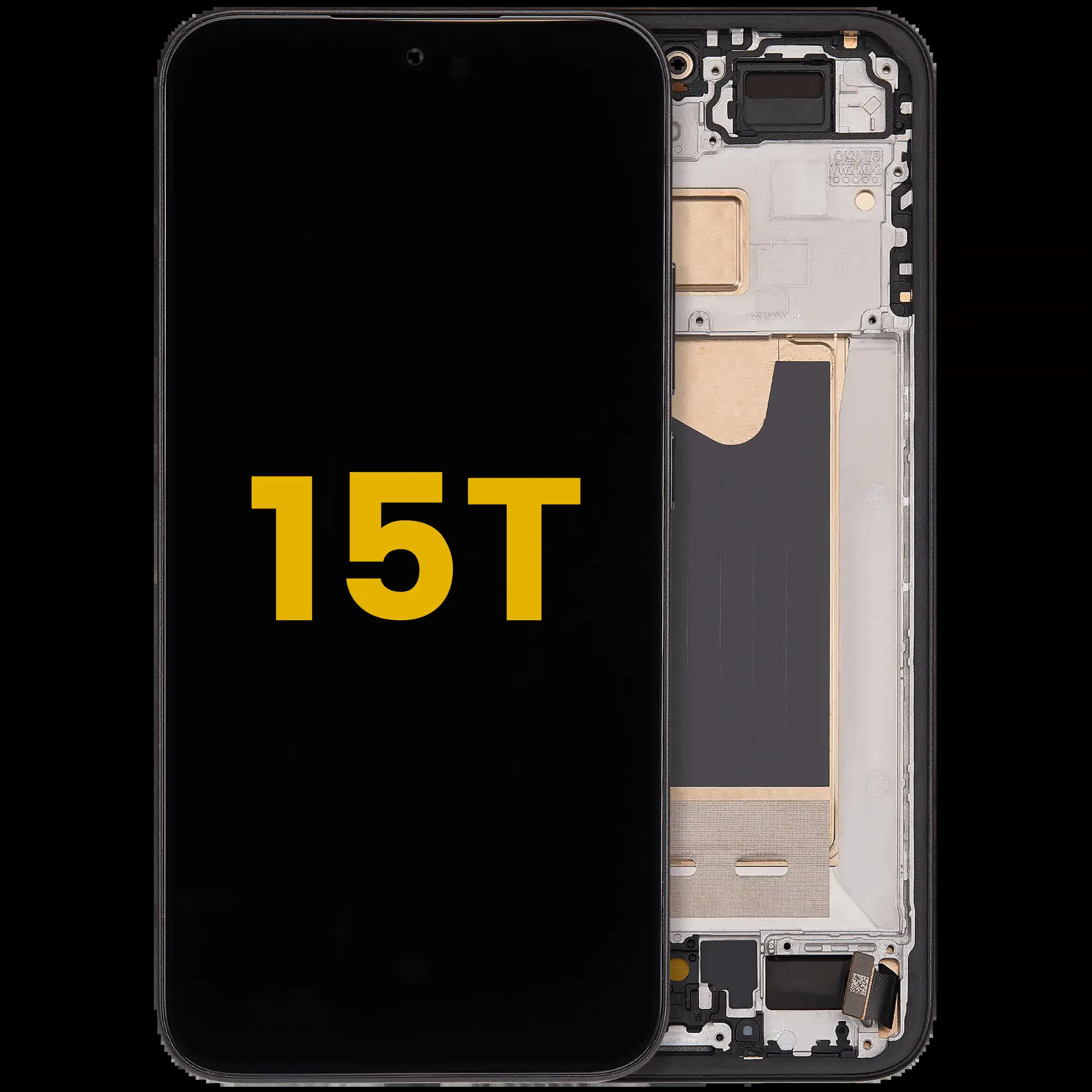 OLED Display mit Rahmen für Xiaomi 15T (professionell aufgearbeitet) (Black (Schwarz))