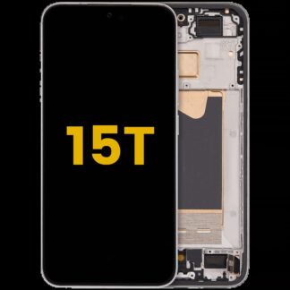 OLED Display mit Rahmen für Xiaomi 15T (professionell aufgearbeitet) (Gray (Grau))