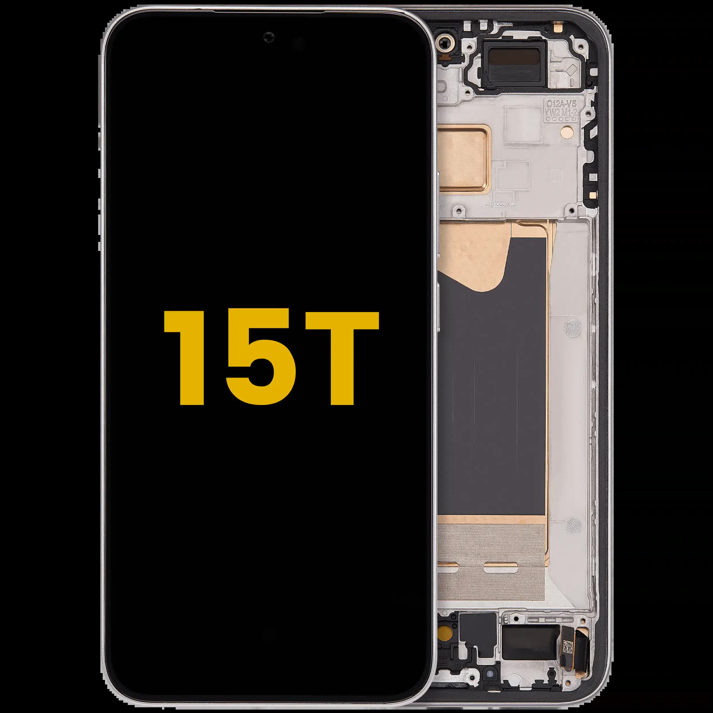 OLED Display mit Rahmen für Xiaomi 15T (professionell aufgearbeitet) (Gray (Grau))