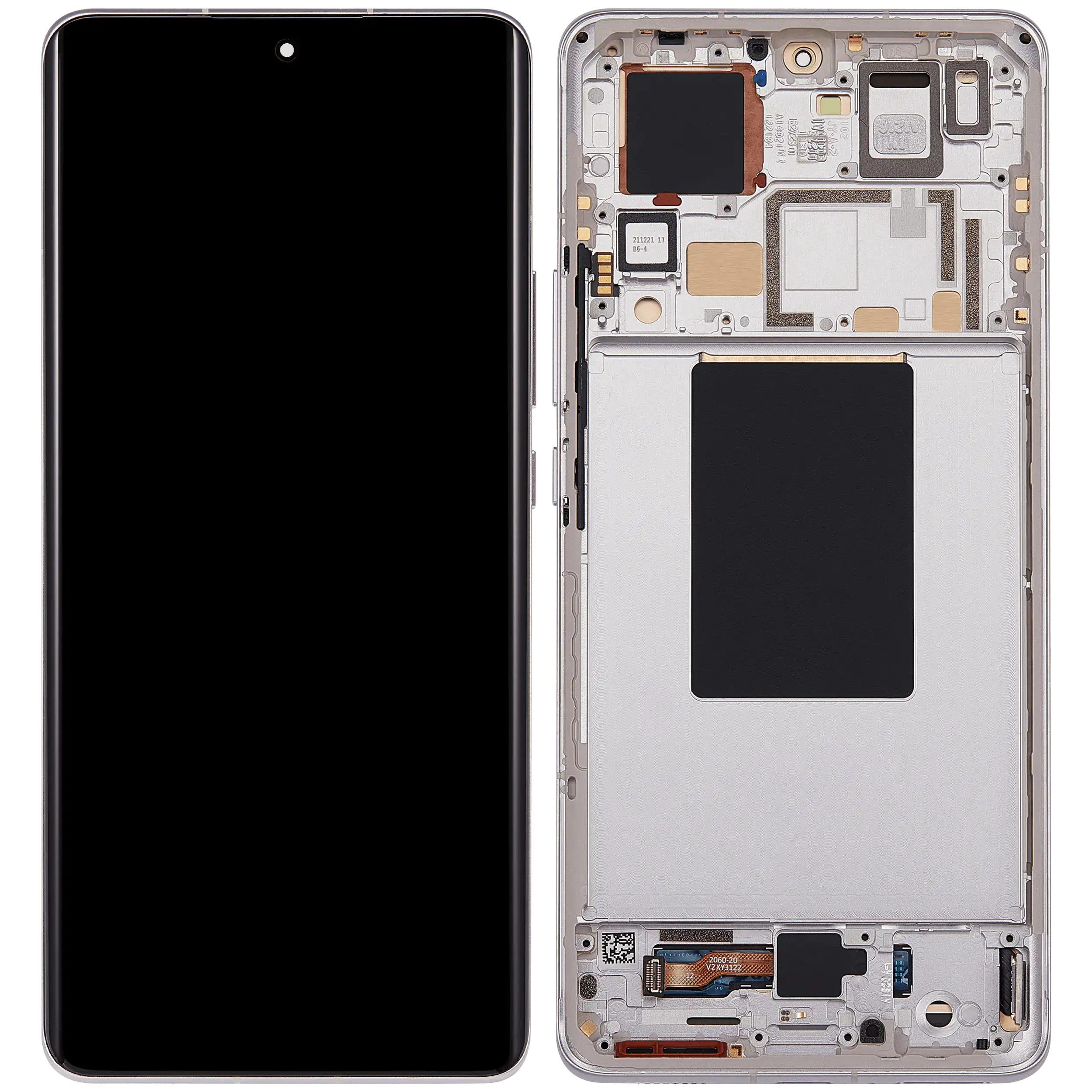 OLED Display mit Rahmen für Xiaomi 12 Pro / 12S Pro (professionell aufgearbeitet) (Purple (Violett)) – Bild 2