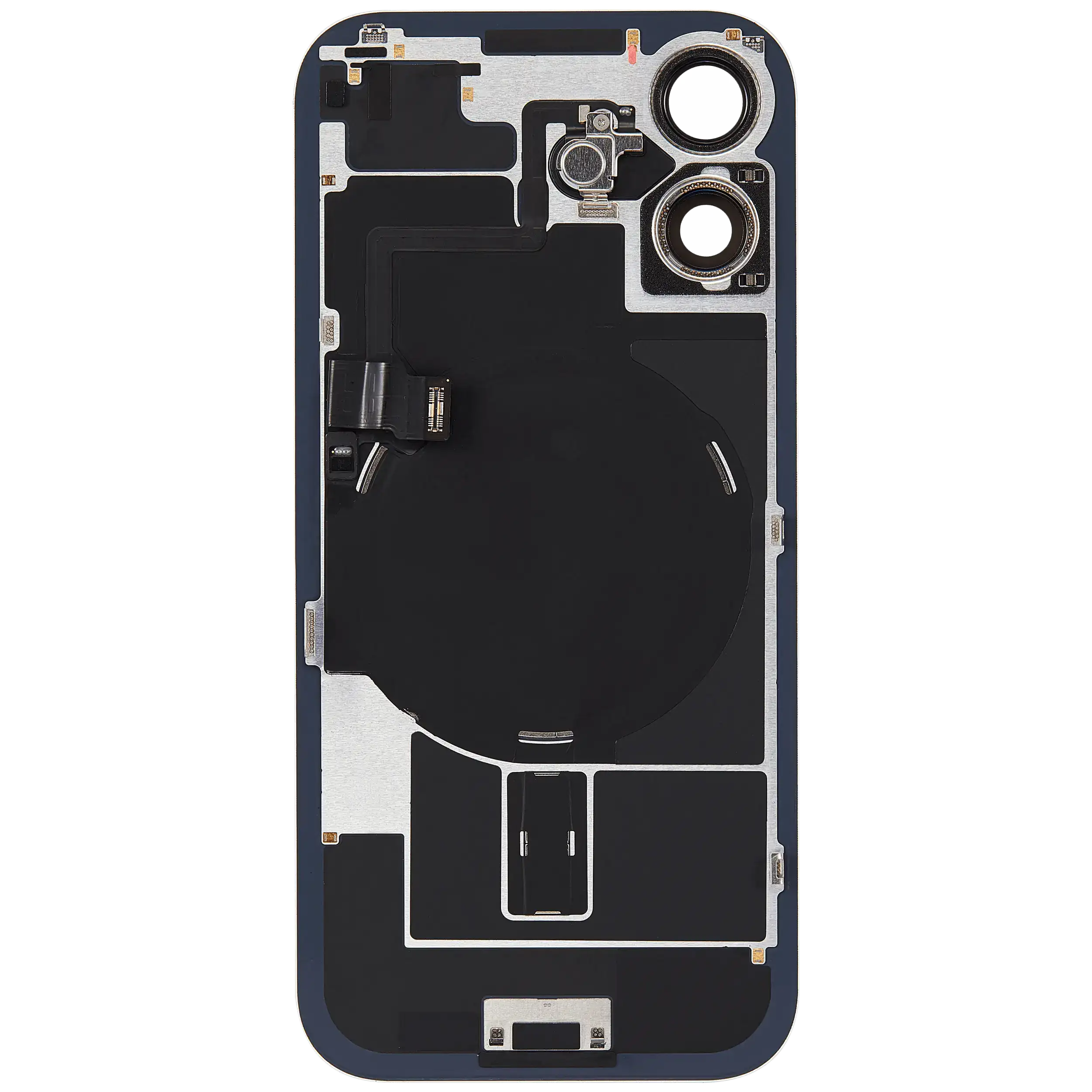 Rückglas mit MagSafe Magnet & NFC & Taschenlampen-Flexkabel für iPhone 17 (ausgebautes Originalteil: Grade B) (Sage) – Bild 4