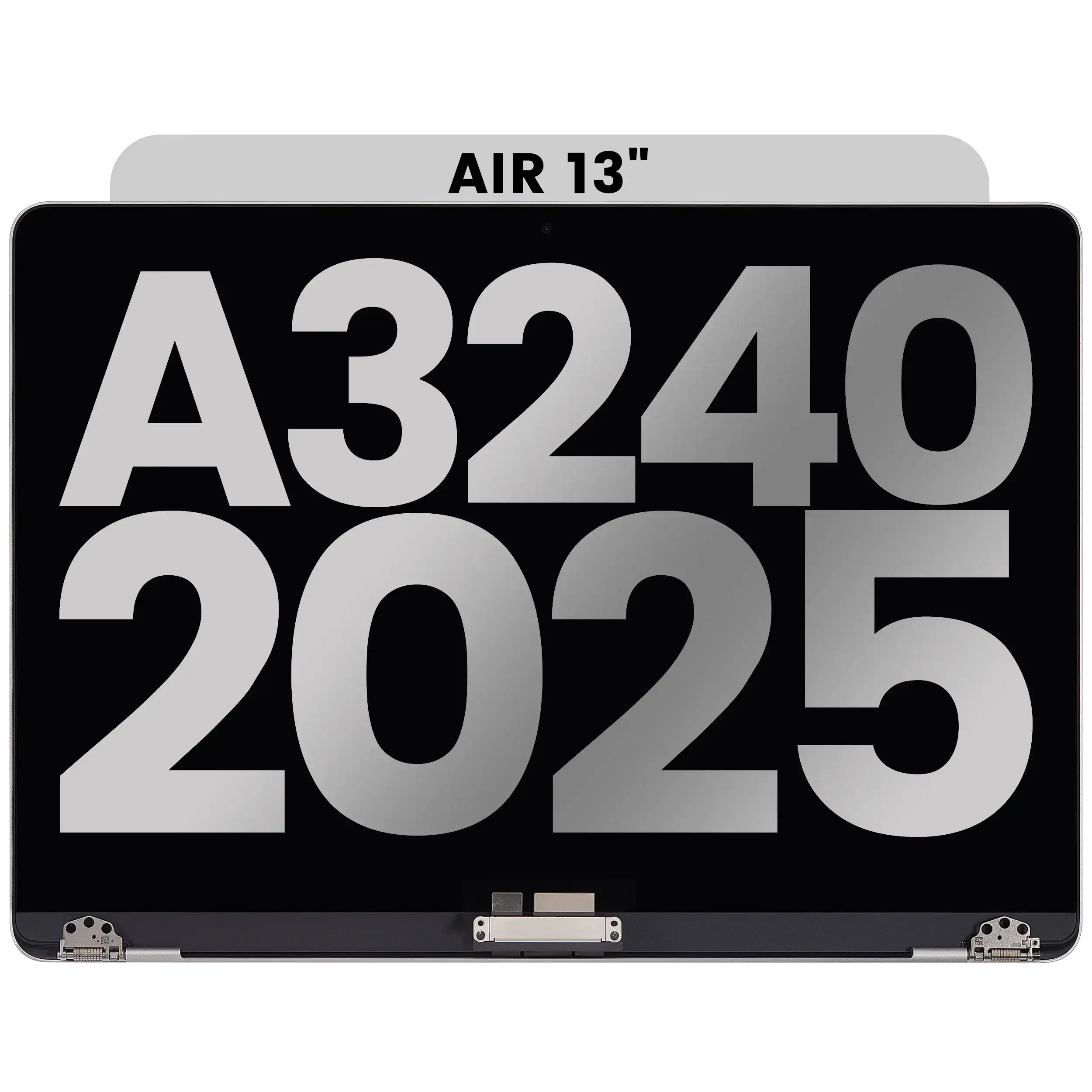 komplette LCD-Displayeinheit für MacBook Air 13" A3240 (2025) (ausgebautes Originalteil: Grade B) (Midnight) – Bild 4