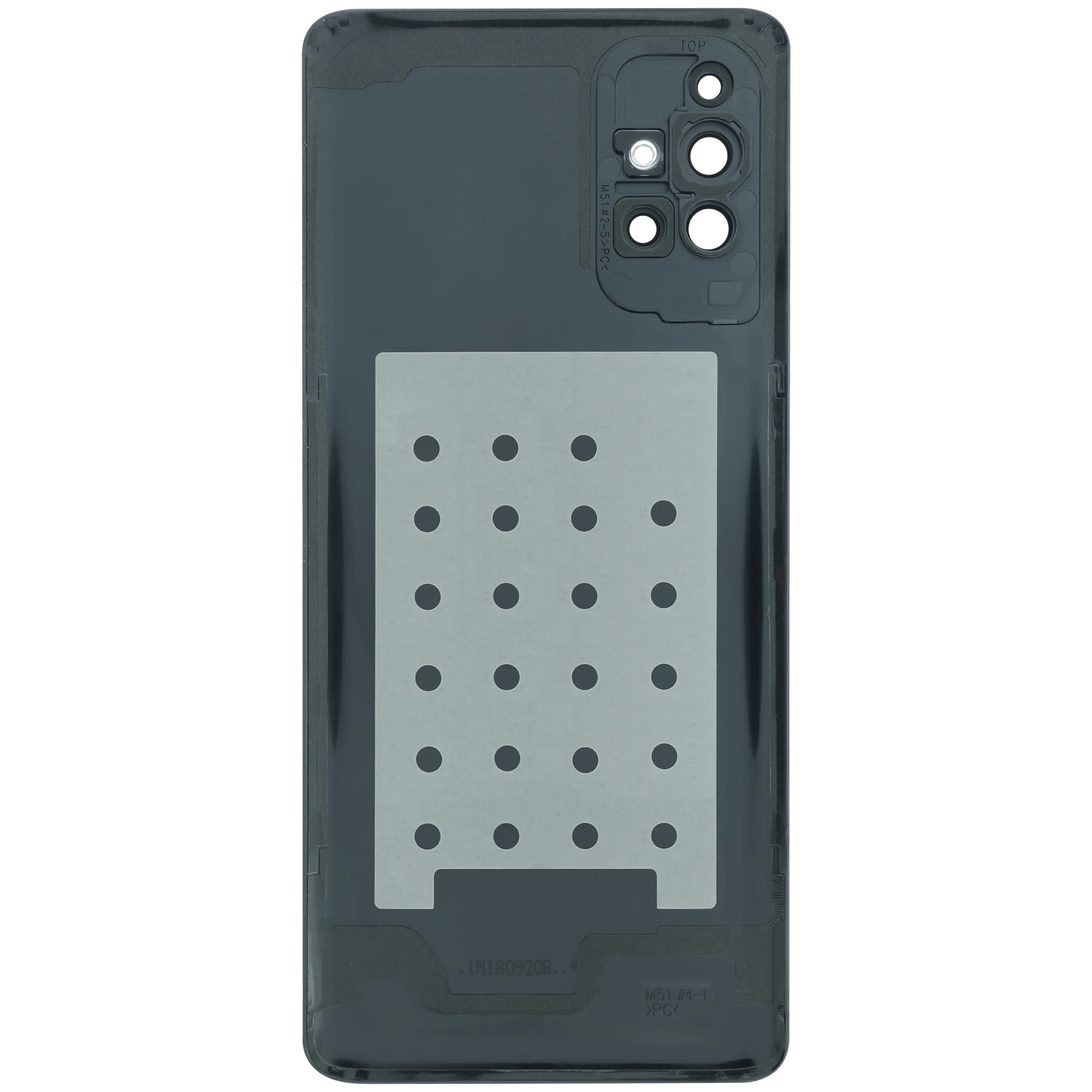Rückdeckel mit Kameraglas für Samsung Galaxy M51 (M515 / 2020) (Service Pack) (Black (Schwarz)) – Bild 4