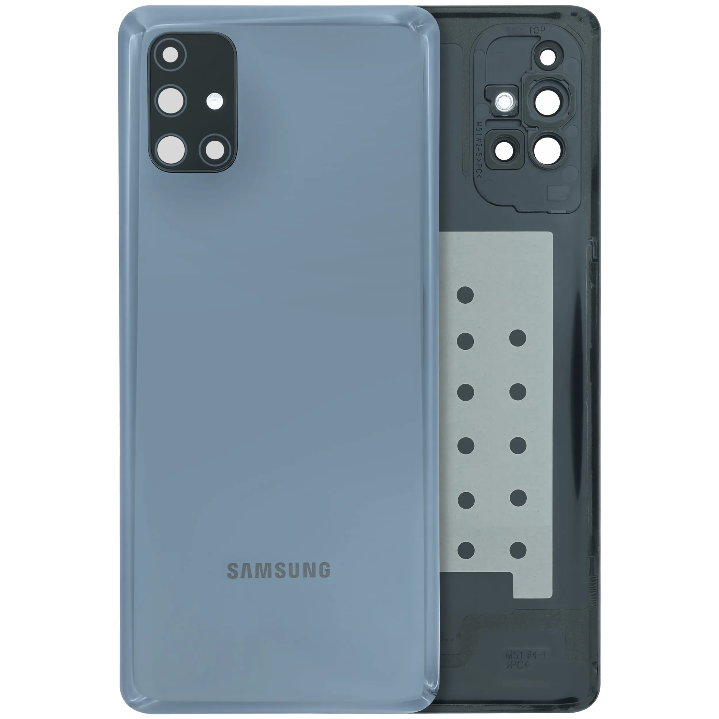 Rückdeckel mit Kameraglas für Samsung Galaxy M31 (M315 / 2020) (Service Pack) (Black (Schwarz)) – Bild 3