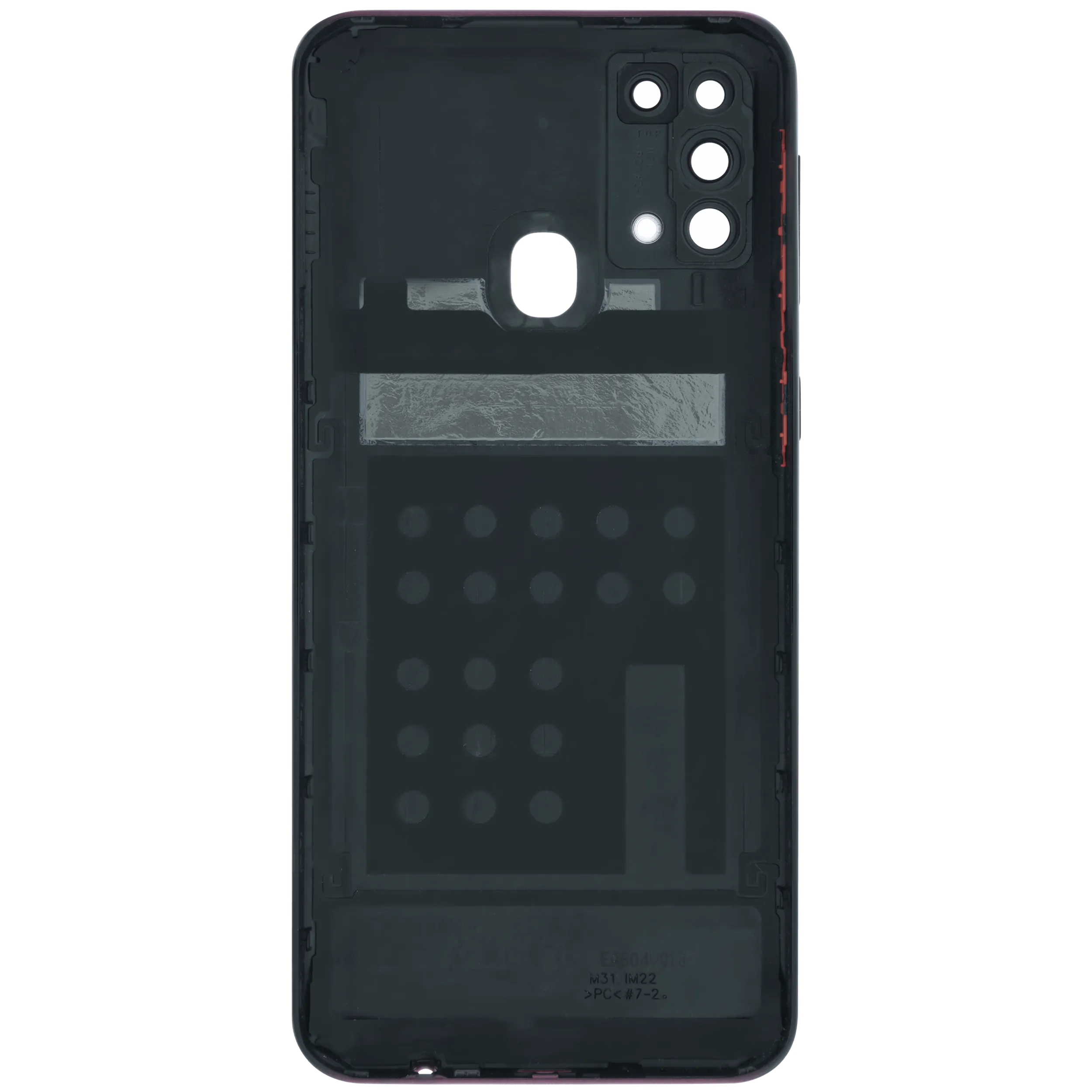 Rückdeckel mit Kameraglas für Samsung Galaxy M31 (M315 / 2020) (Service Pack) (Red (Rot)) – Bild 4