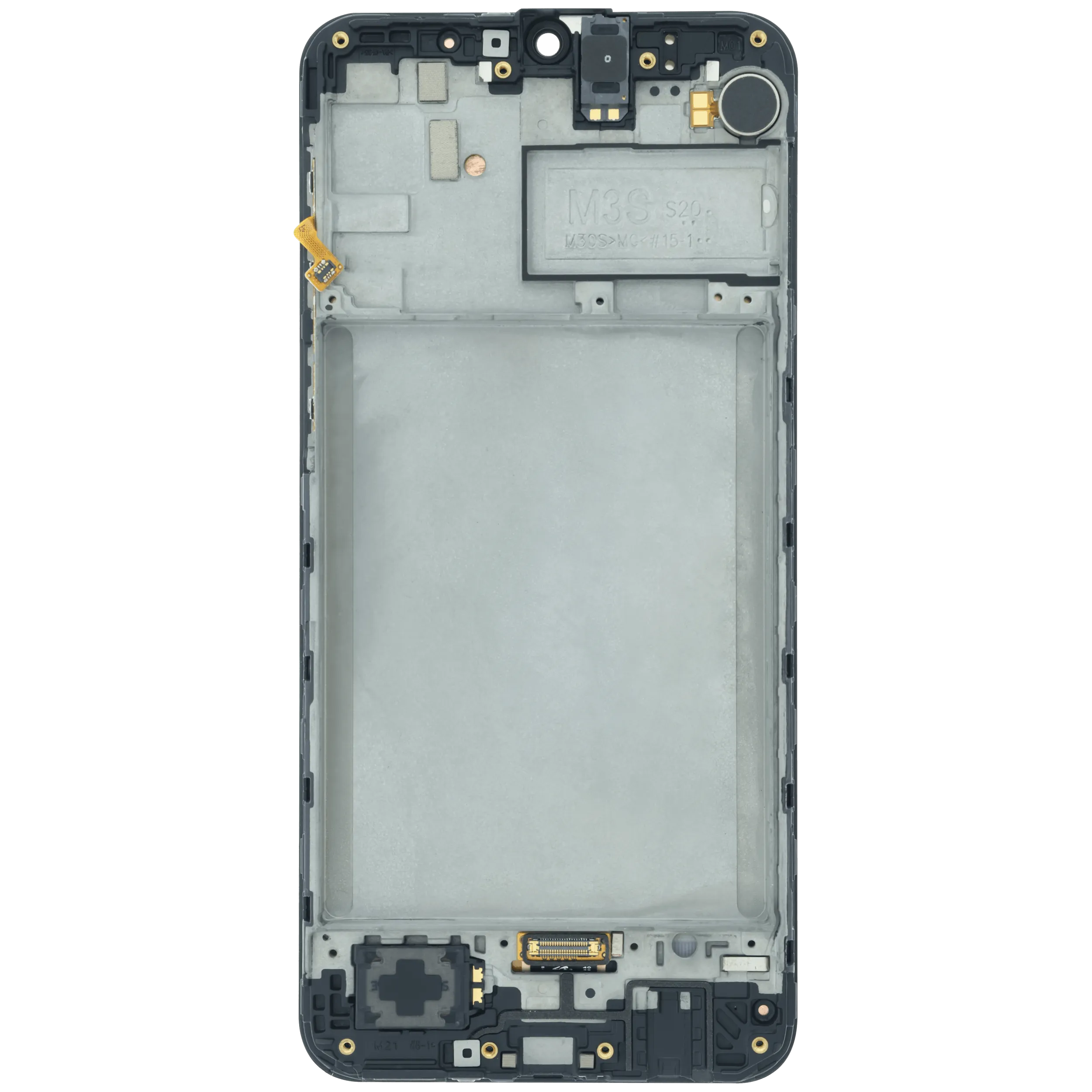OLED Display mit Rahmen für Samsung Galaxy M21 (SM-M215) (Service Pack) (Black (Schwarz)) – Bild 4