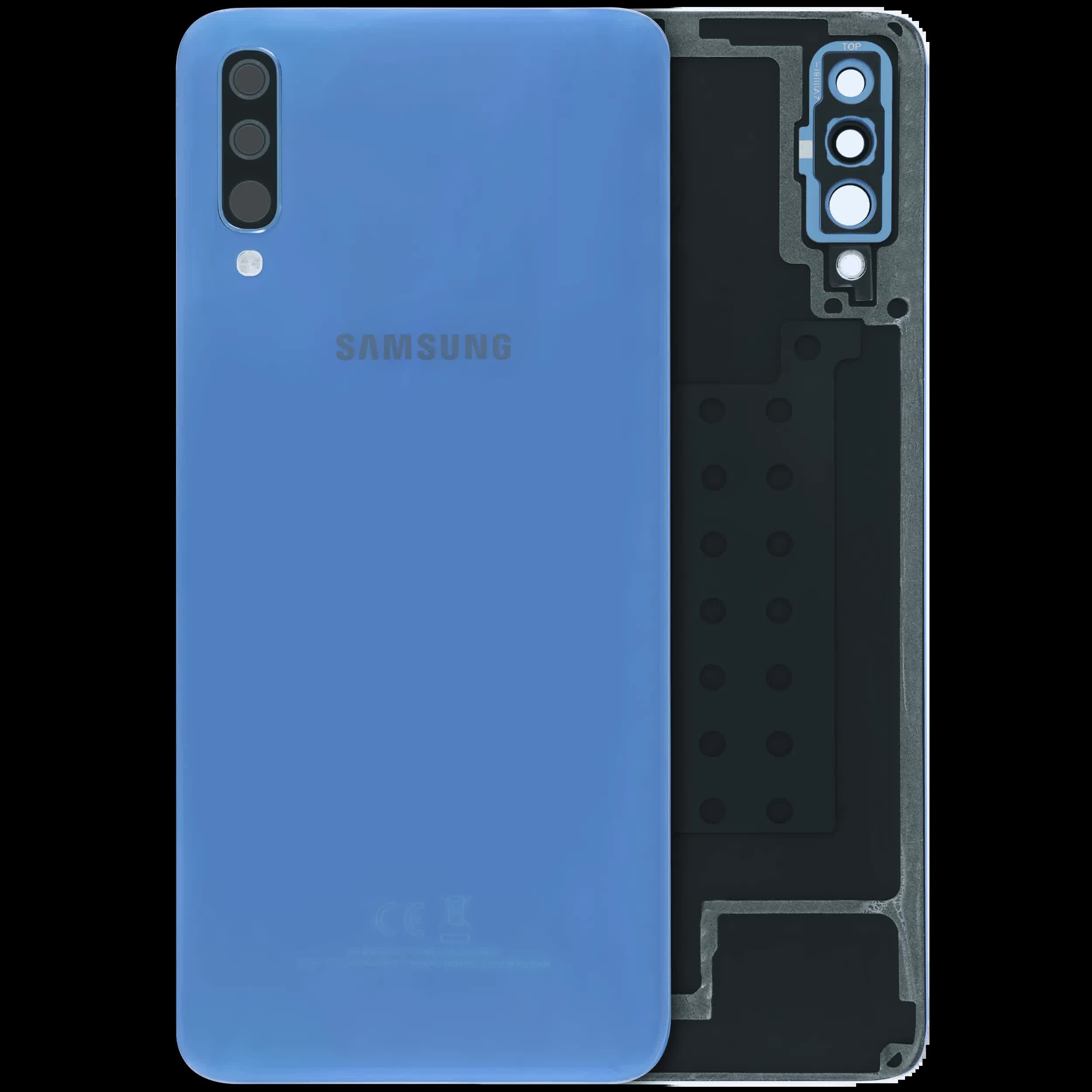 Rückdeckel mit Kameraglas für Samsung Galaxy A70 (A705 / 2019) (Service Pack) (Blue (Blau))