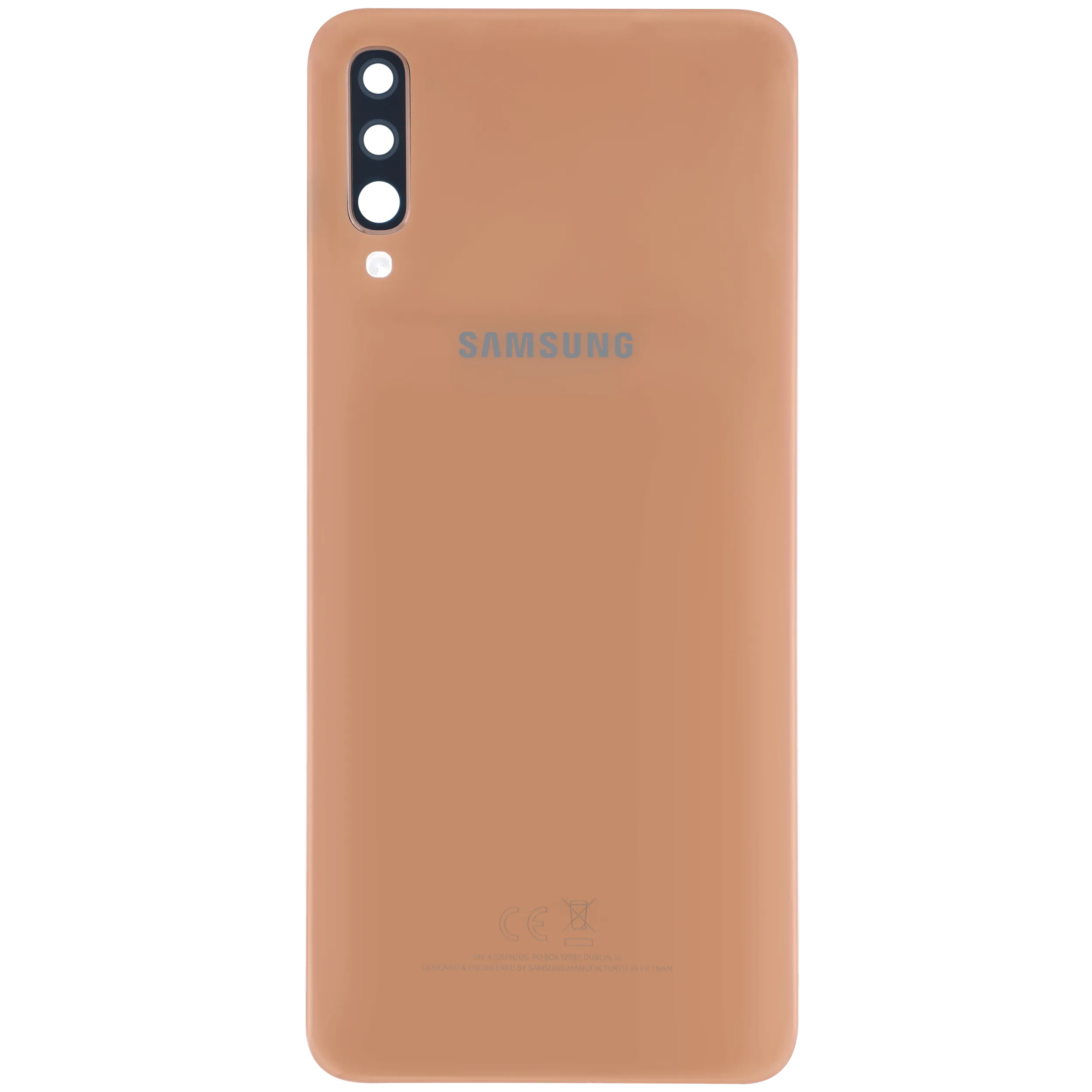 Rückdeckel mit Kameraglas für Samsung Galaxy A70 (A705 / 2019) (Service Pack) (Orange) – Bild 3