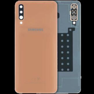 Rückdeckel mit Kameraglas für Samsung Galaxy A70 (A705 / 2019) (Service Pack) (Orange)
