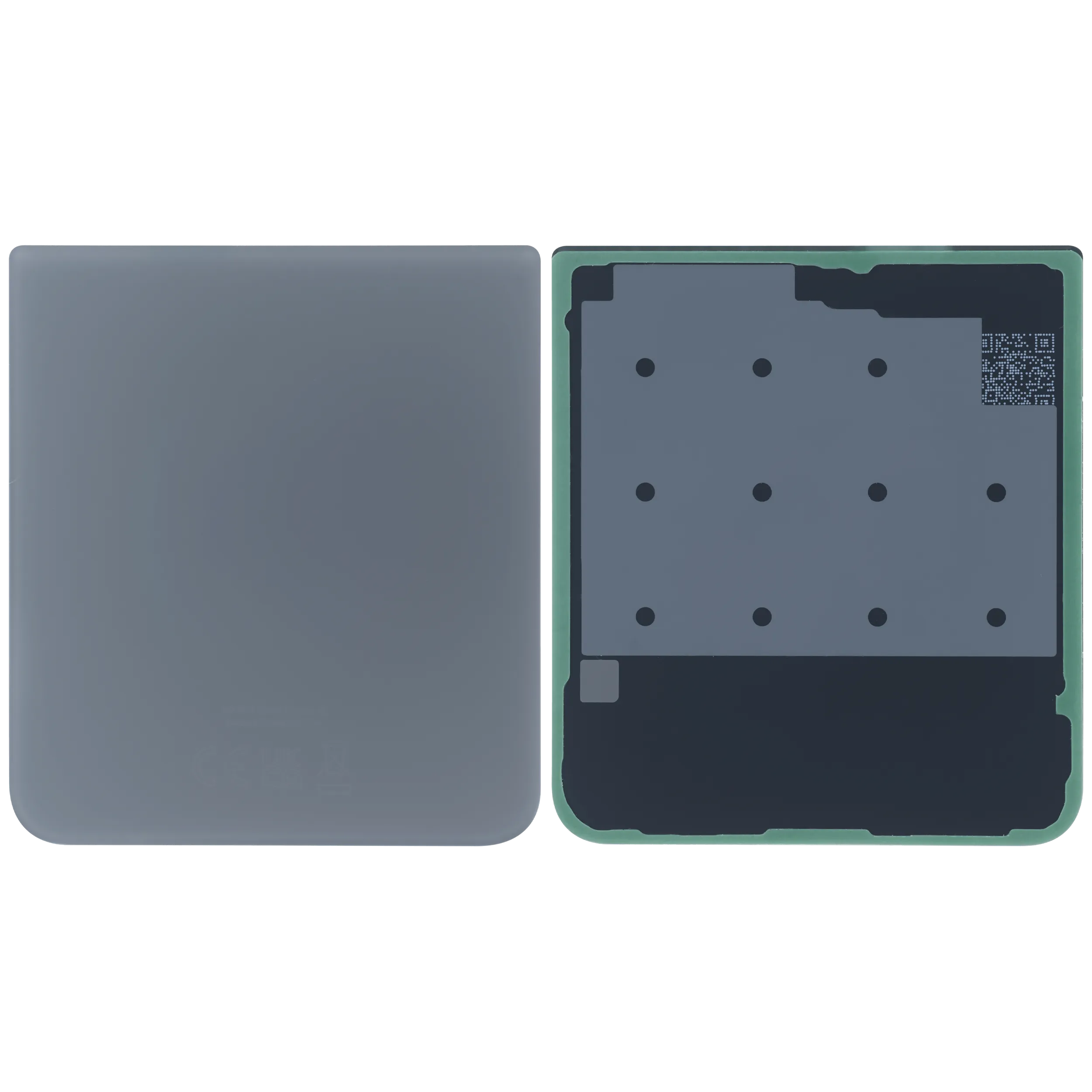 Bottom Rückdeckelglas für Samsung Galaxy Z Flip 3 5G (Service Pack) (Gray (Grau)) – Bild 2