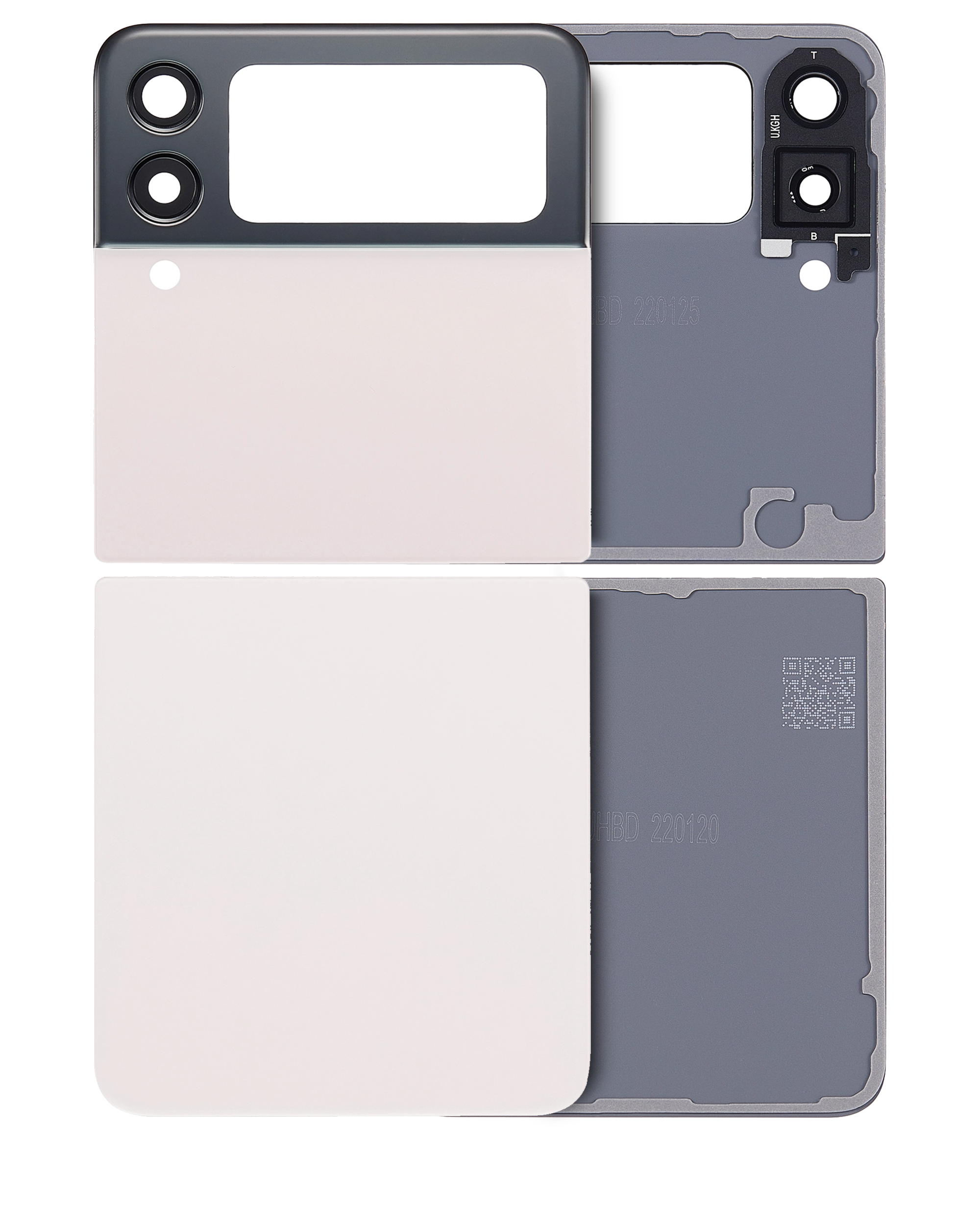 Bottom Rückdeckelglas für Samsung Galaxy Z Flip 3 5G (Service Pack) (Pink (Rosa)) – Bild 2