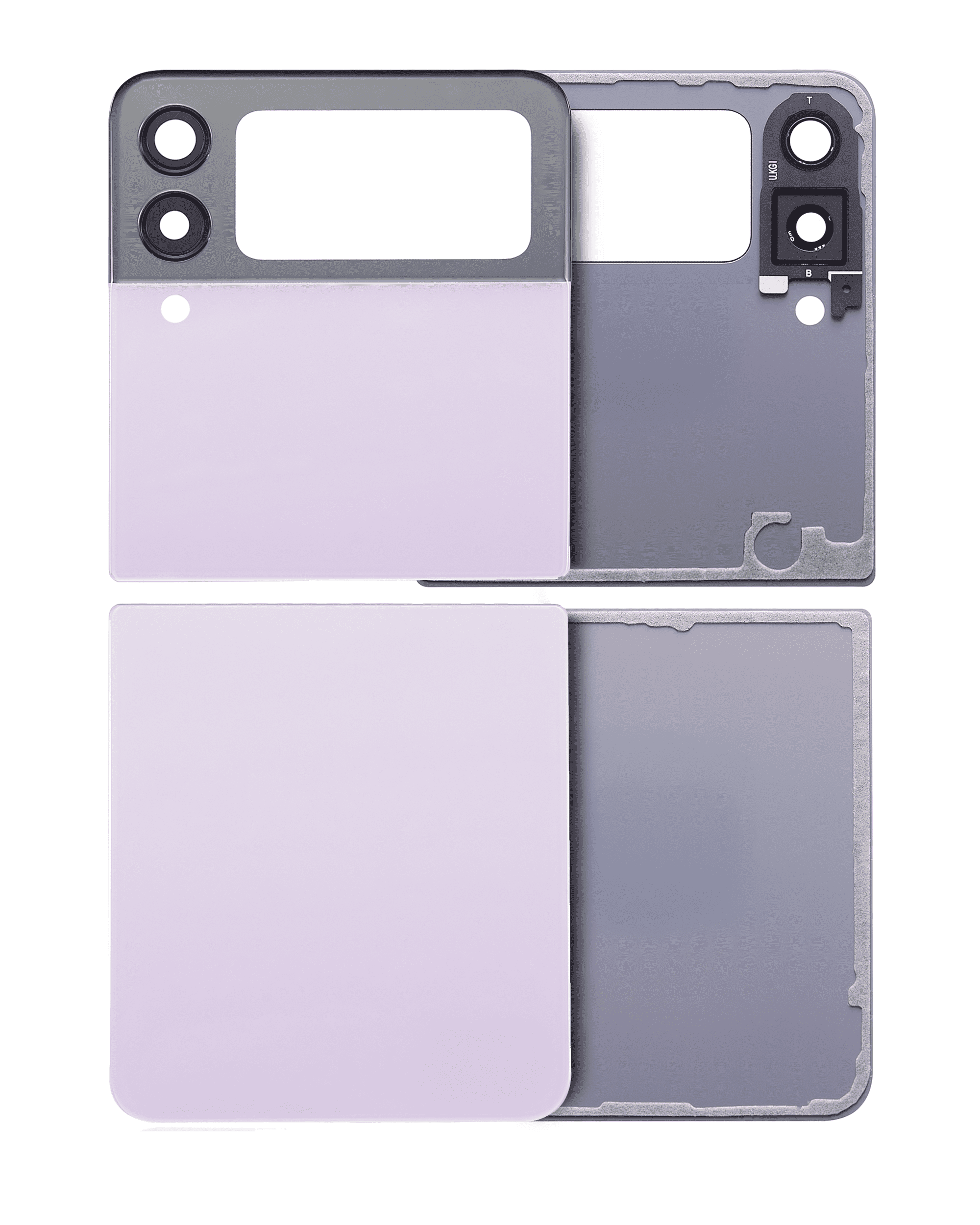 Bottom Rückdeckelglas für Samsung Galaxy Z Flip 3 5G (Service Pack) (Pink (Rosa)) – Bild 3