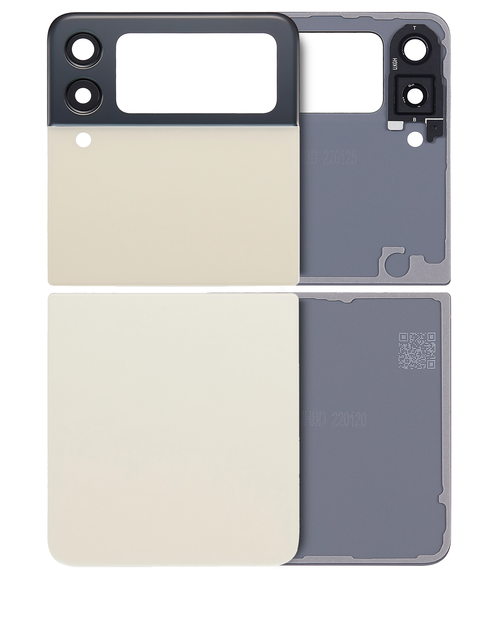Bottom Rückdeckelglas für Samsung Galaxy Z Flip 3 5G (Service Pack) (Pink (Rosa)) – Bild 4
