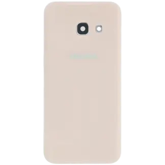 Rückdeckelglas mit Kameraglas für Samsung Galaxy A3 (A320 / 2017) (Service Pack) (Pink (Rosa))