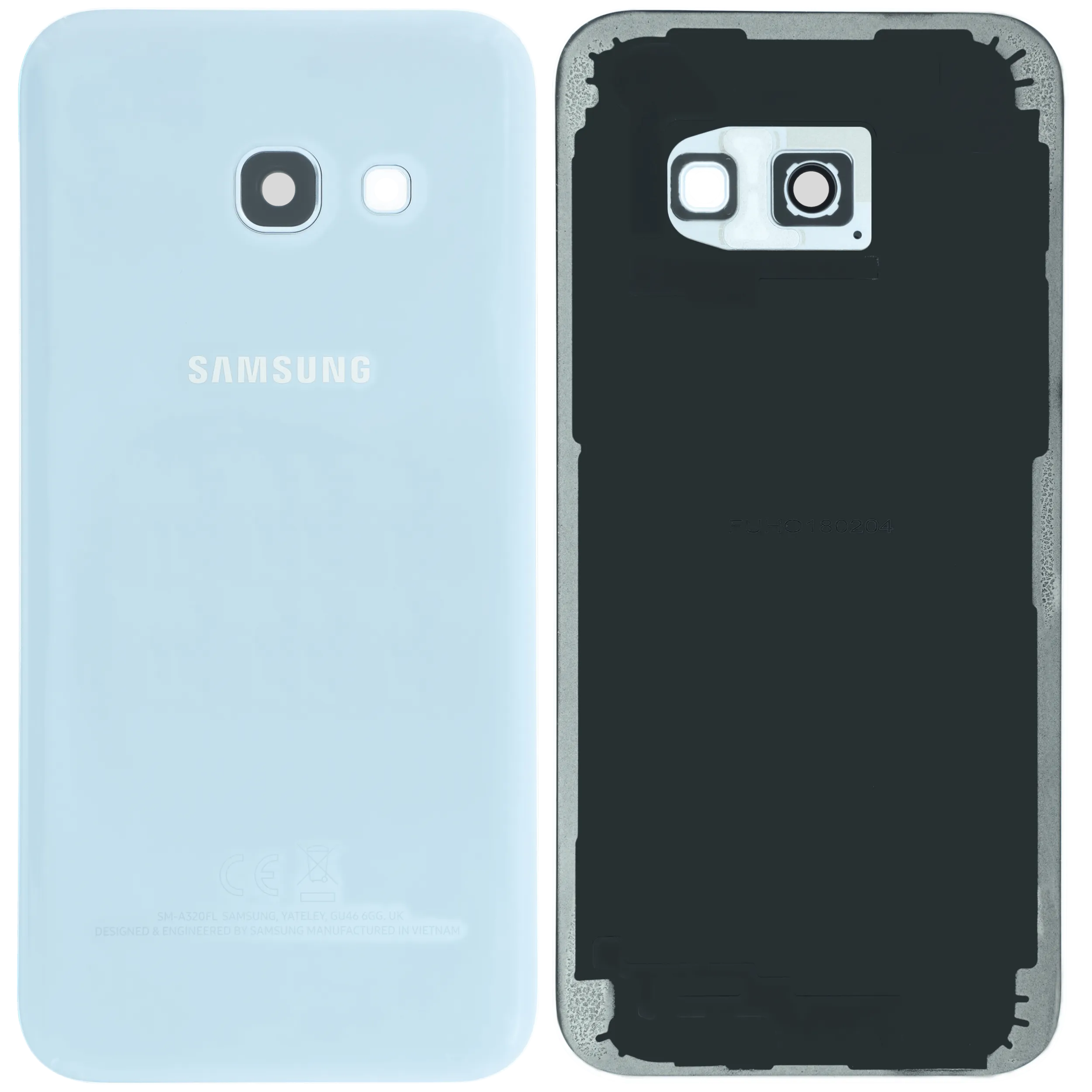 Rückdeckel mit Kameraglas für Samsung Galaxy A3 (A320 / 2017) (Service Pack) (Blue (Blau)) – Bild 2