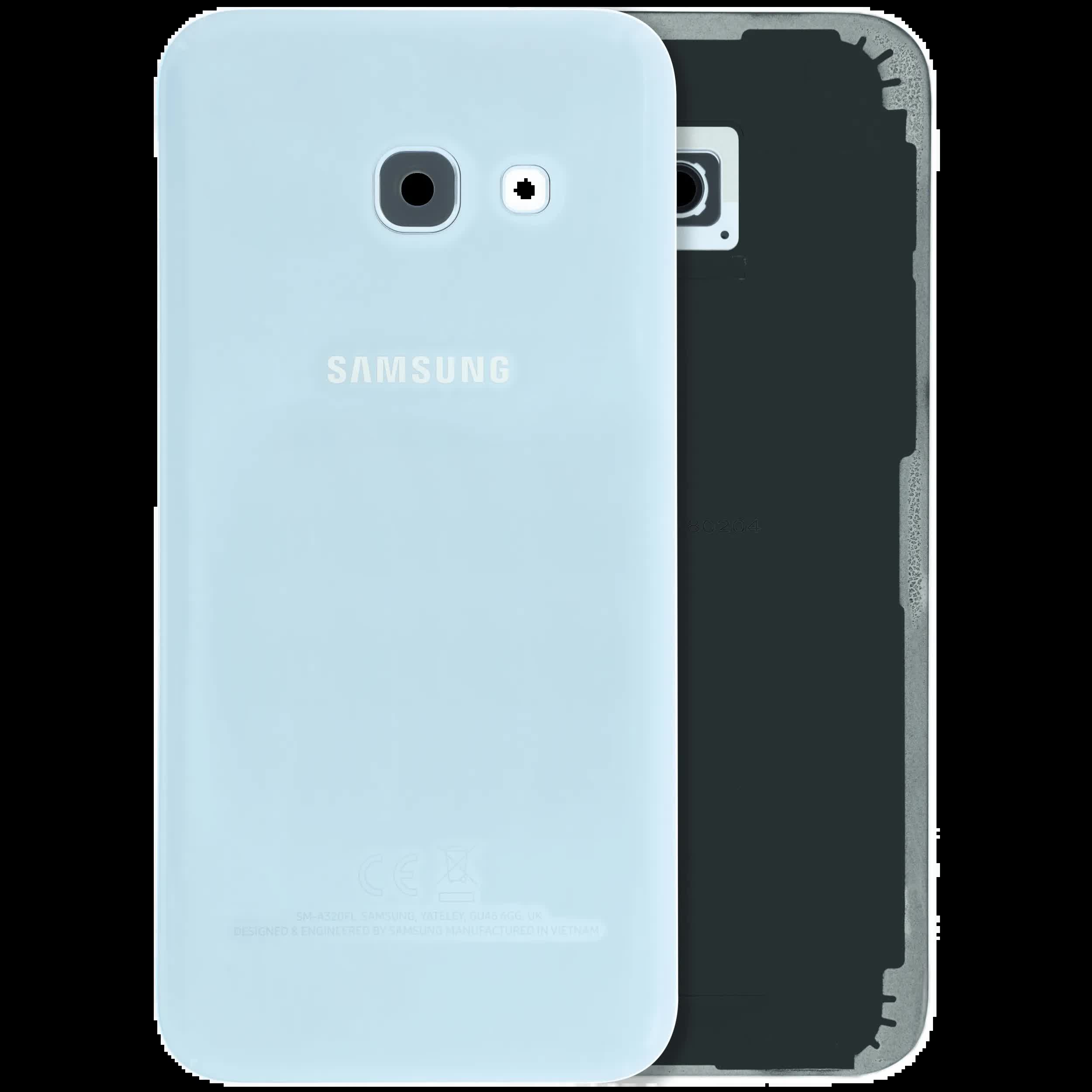 Rückdeckel mit Kameraglas für Samsung Galaxy A3 (A320 / 2017) (Service Pack) (Blue (Blau))