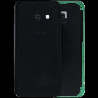 Rückdeckelglas mit Kameraglas für Samsung Galaxy A3 (A320 / 2017) (Service Pack) (Black (Schwarz))