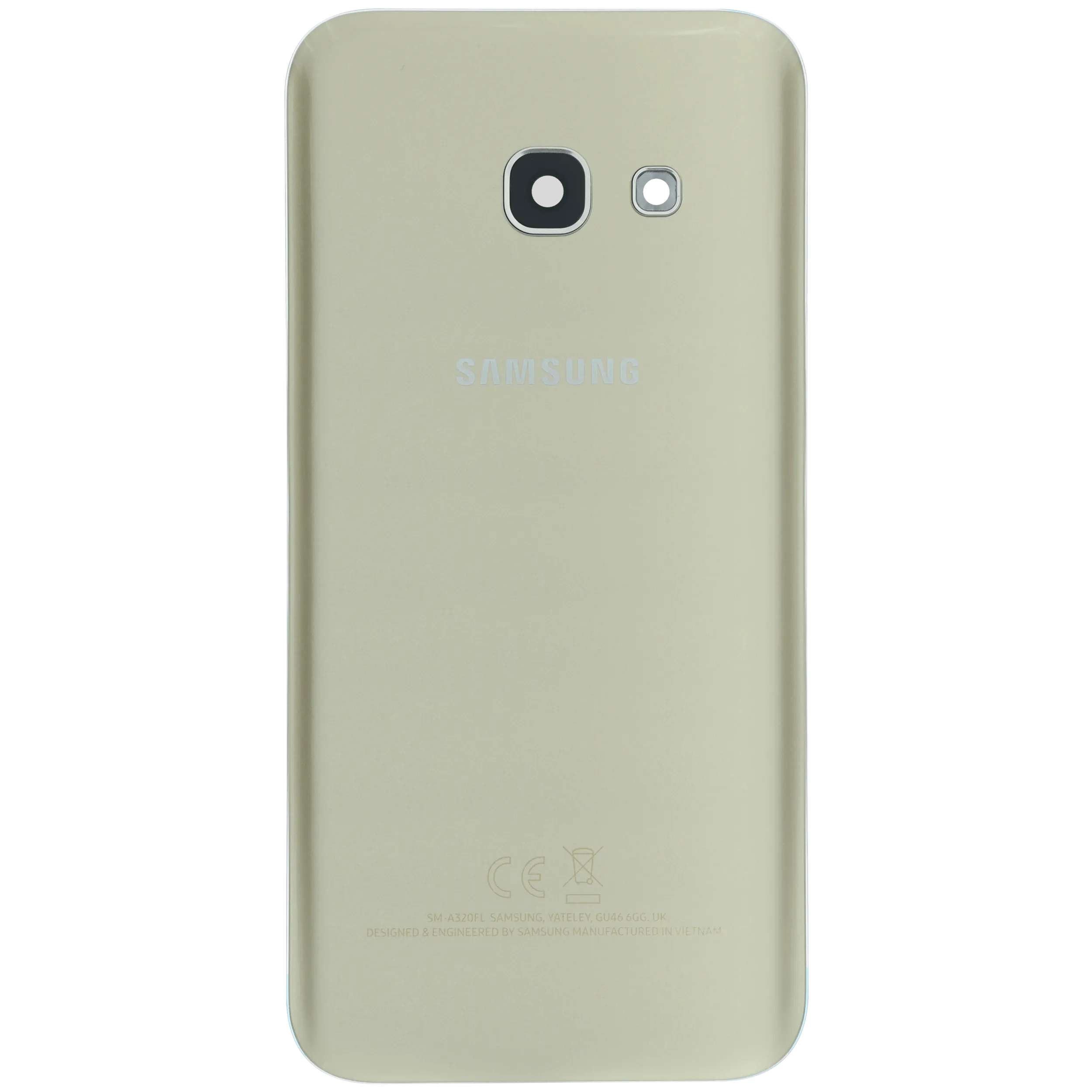 Rückdeckelglas mit Kameraglas für Samsung Galaxy A3 (A320 / 2017) (Service Pack) (Gold) – Bild 3