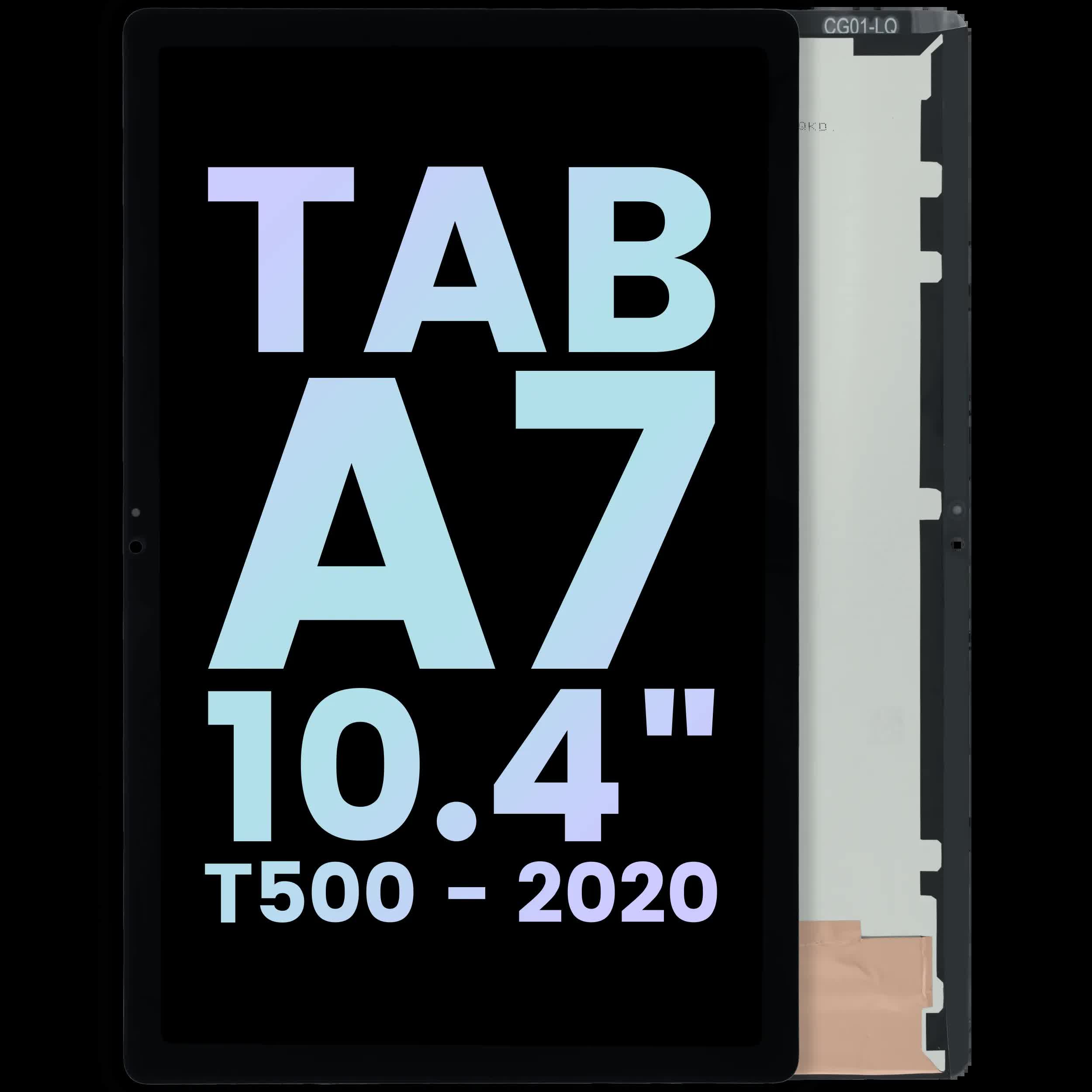 LCD Display ohne Rahmen für Samsung Galaxy Tab A7 (T500) (Service Pack) (Black (Schwarz))