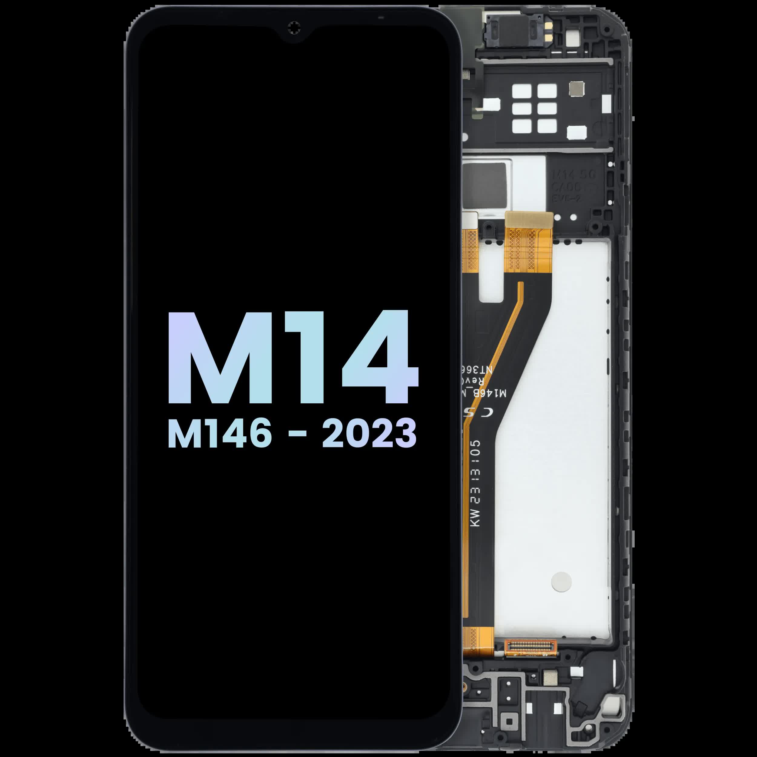LCD Display mit Rahmen für Samsung Galaxy M14 (M146) (Service Pack)