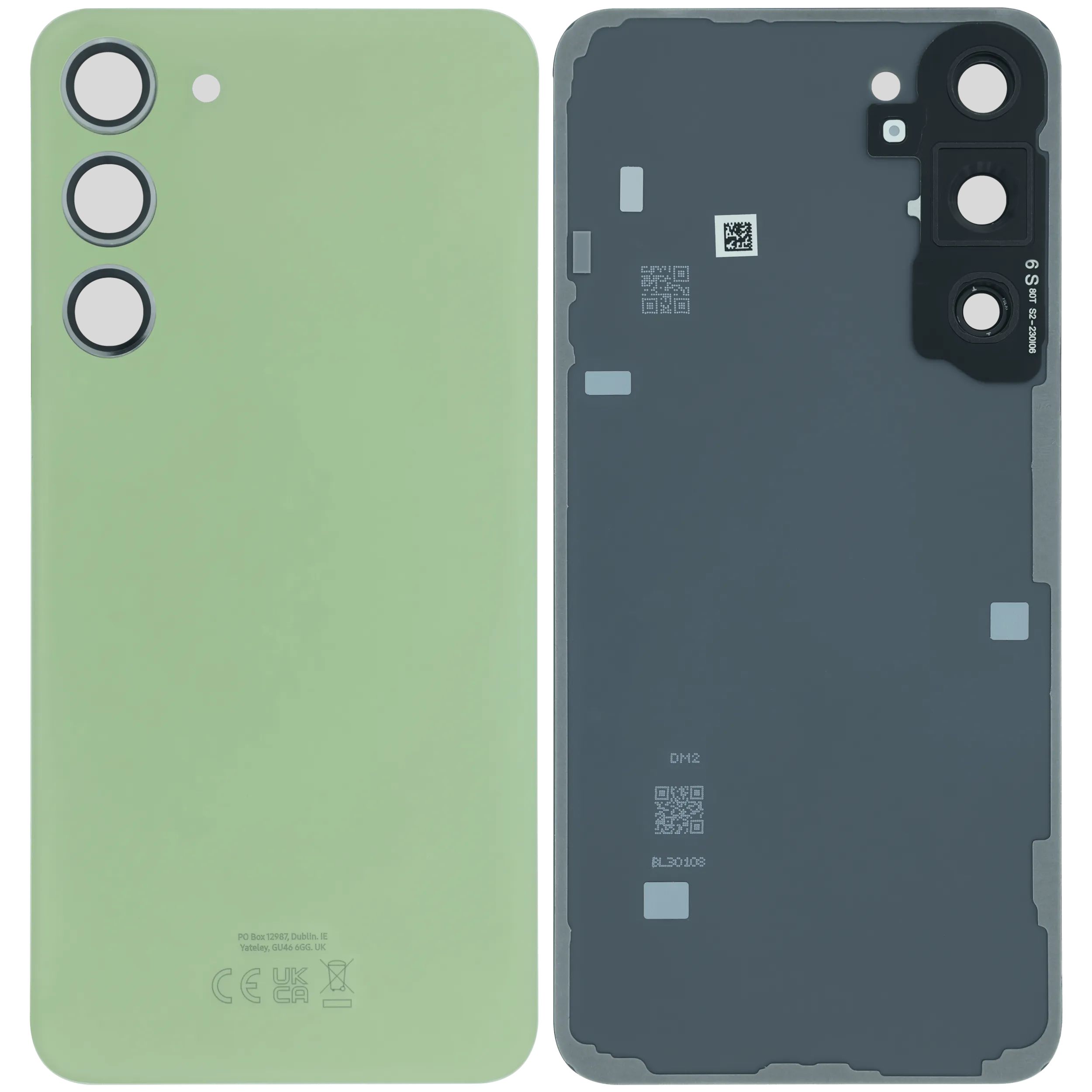 Rückdeckelglas mit Kameraglas für Samsung Galaxy S23 Plus (Service Pack) (Lime) – Bild 3