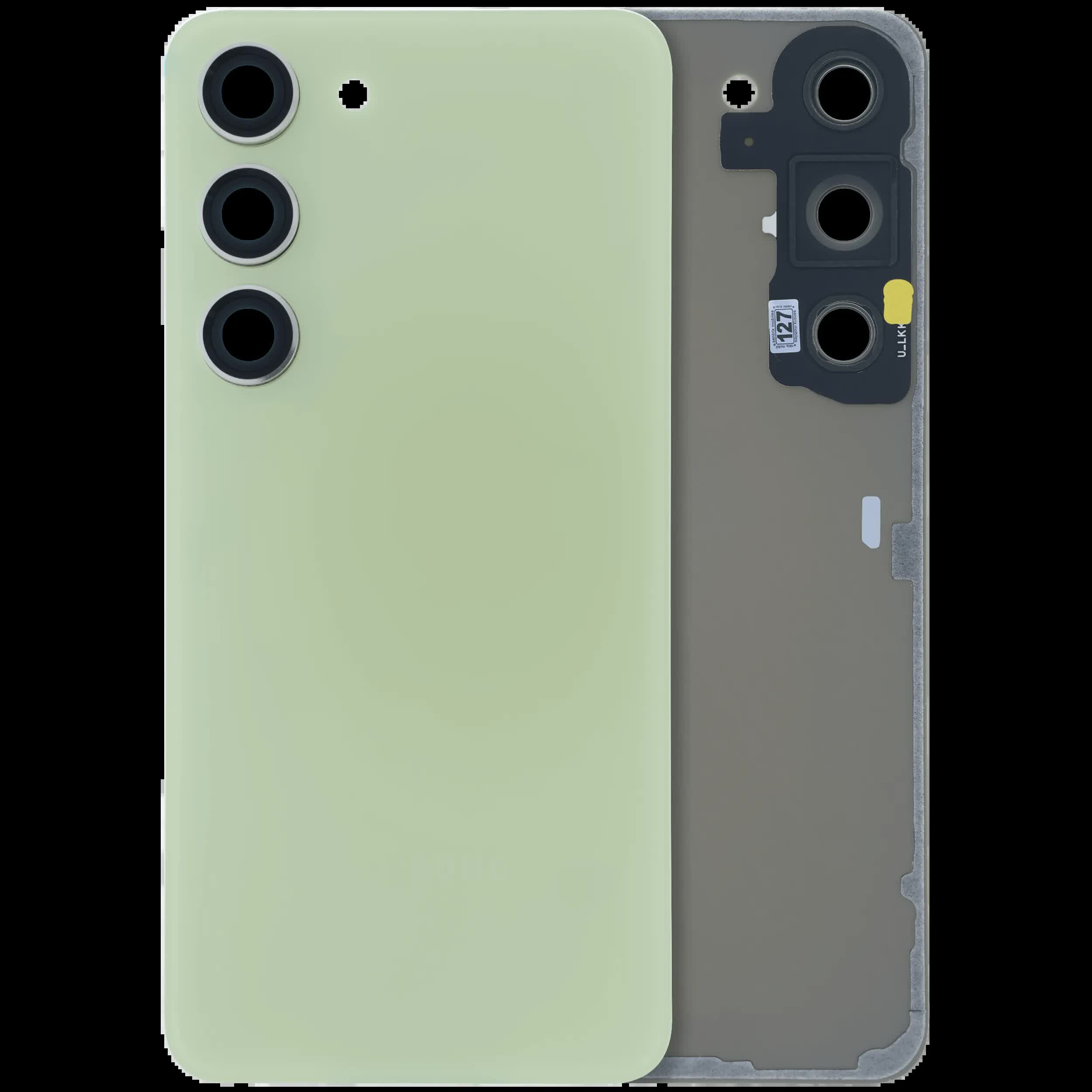 Rückdeckelglas mit Kameraglas für Samsung Galaxy S23 (Service Pack) (Lime)