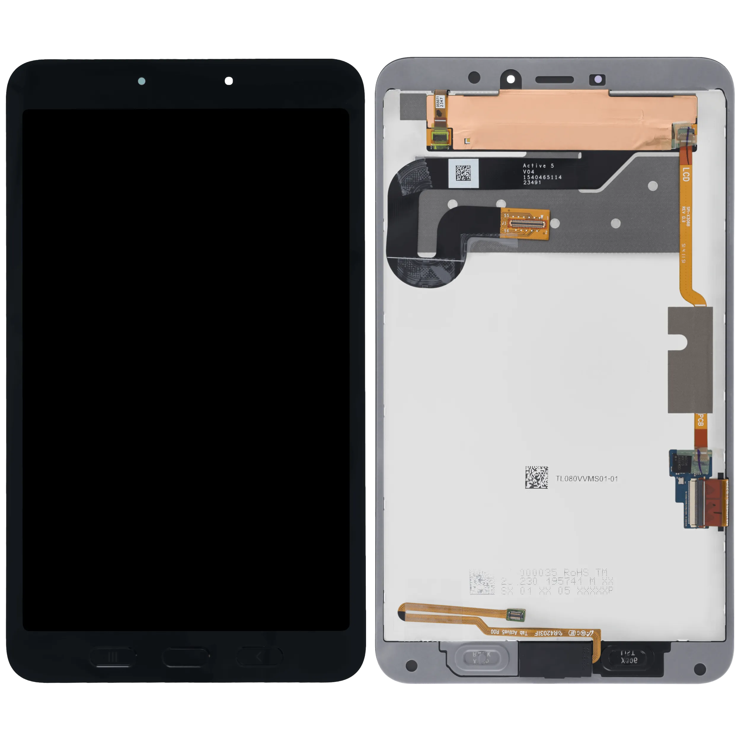LCD Display ohne Rahmen für Samsung Galaxy Tab Active 5 (Service Pack) (Black (Schwarz)) – Bild 2