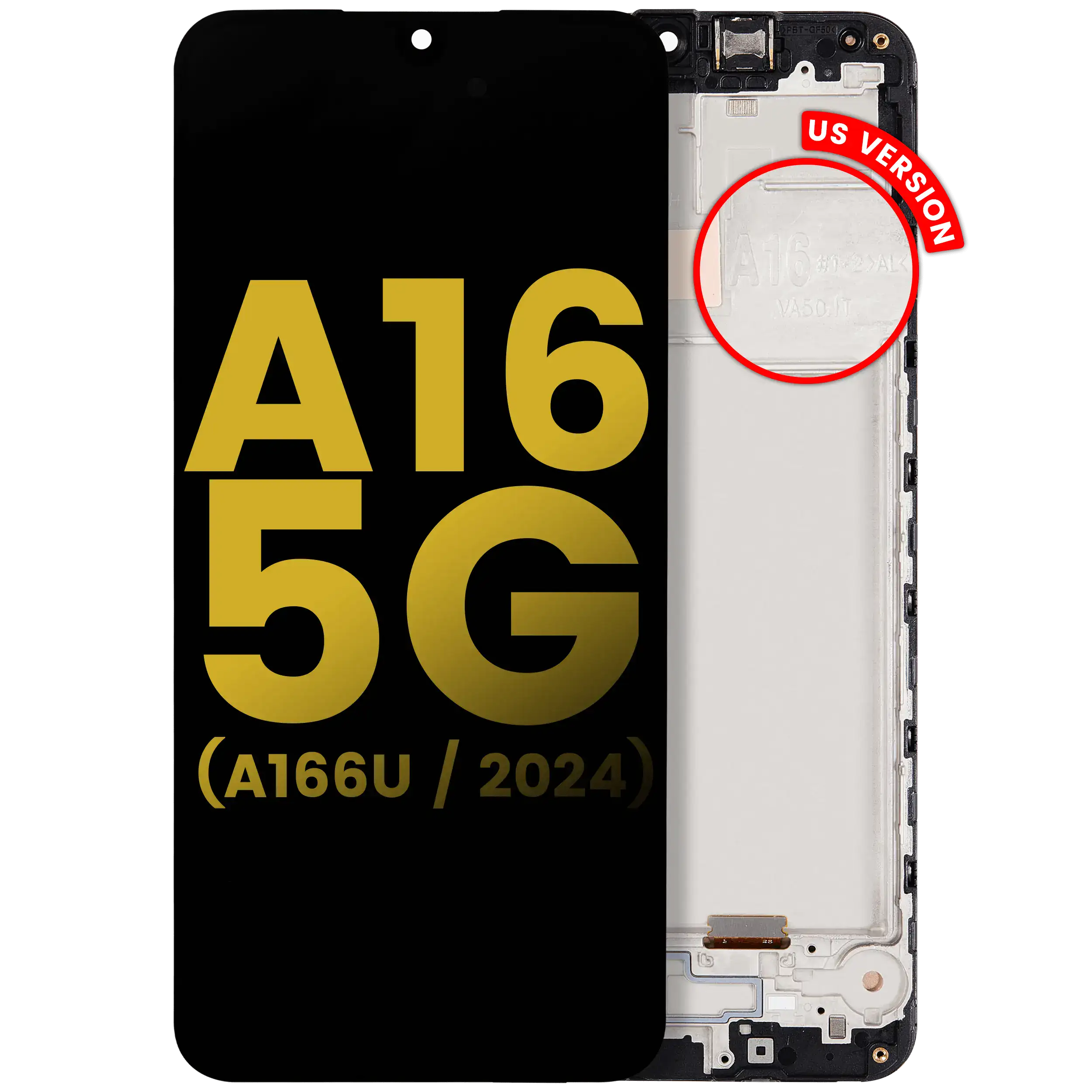 LCD Display mit Rahmen für Samsung Galaxy A16 5G (A166P / 2024)(6.59" ) (International Dual SIM) (Aftermarket: incell) – Bild 3