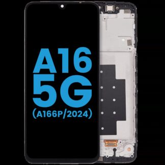 LCD Display mit Rahmen für Samsung Galaxy A16 5G (A166P / 2024)(6.59" ) (International Dual SIM) (Aftermarket: incell)