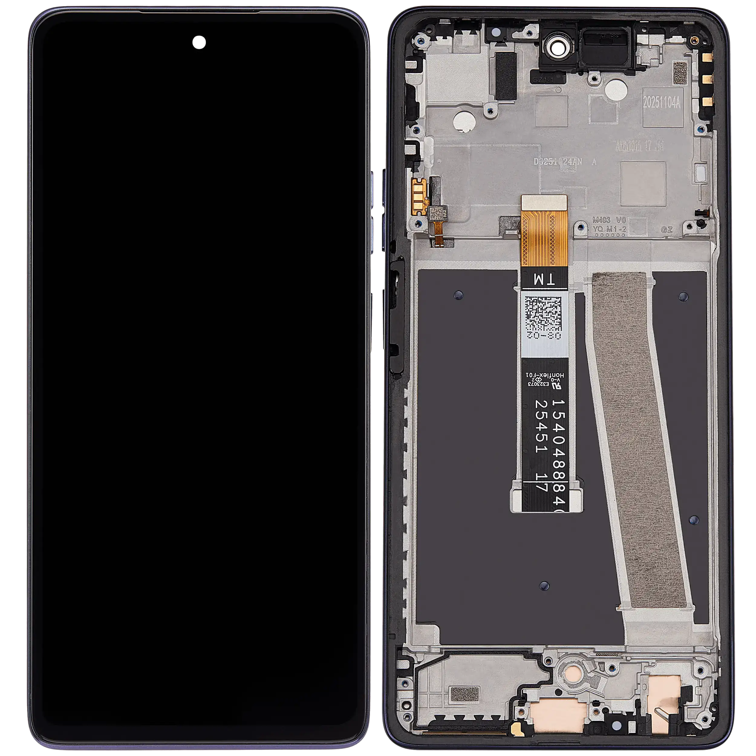 LCD Display mit Rahmen für Motorola Moto G Power 5G (XT2617 / 2026) (professionell aufgearbeitet) (Evening Blue) – Bild 2