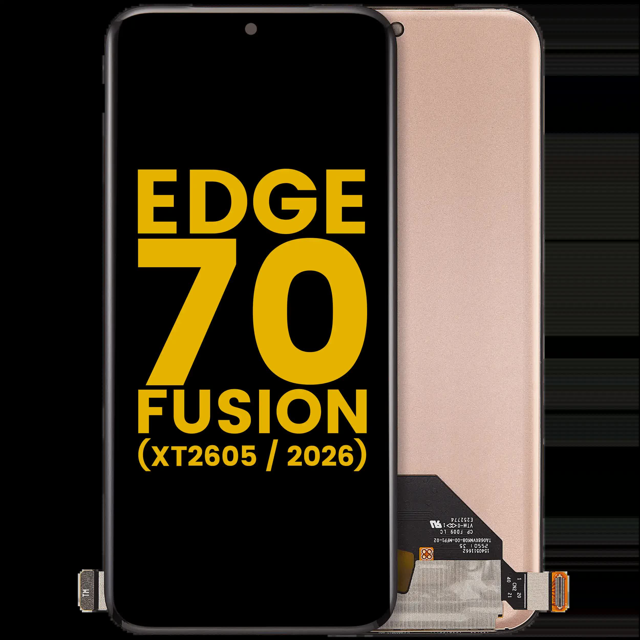 OLED Display ohne Rahmen für Motorola Edge 70 Fusion (XT2605 / 2026) (professionell aufgearbeitet)