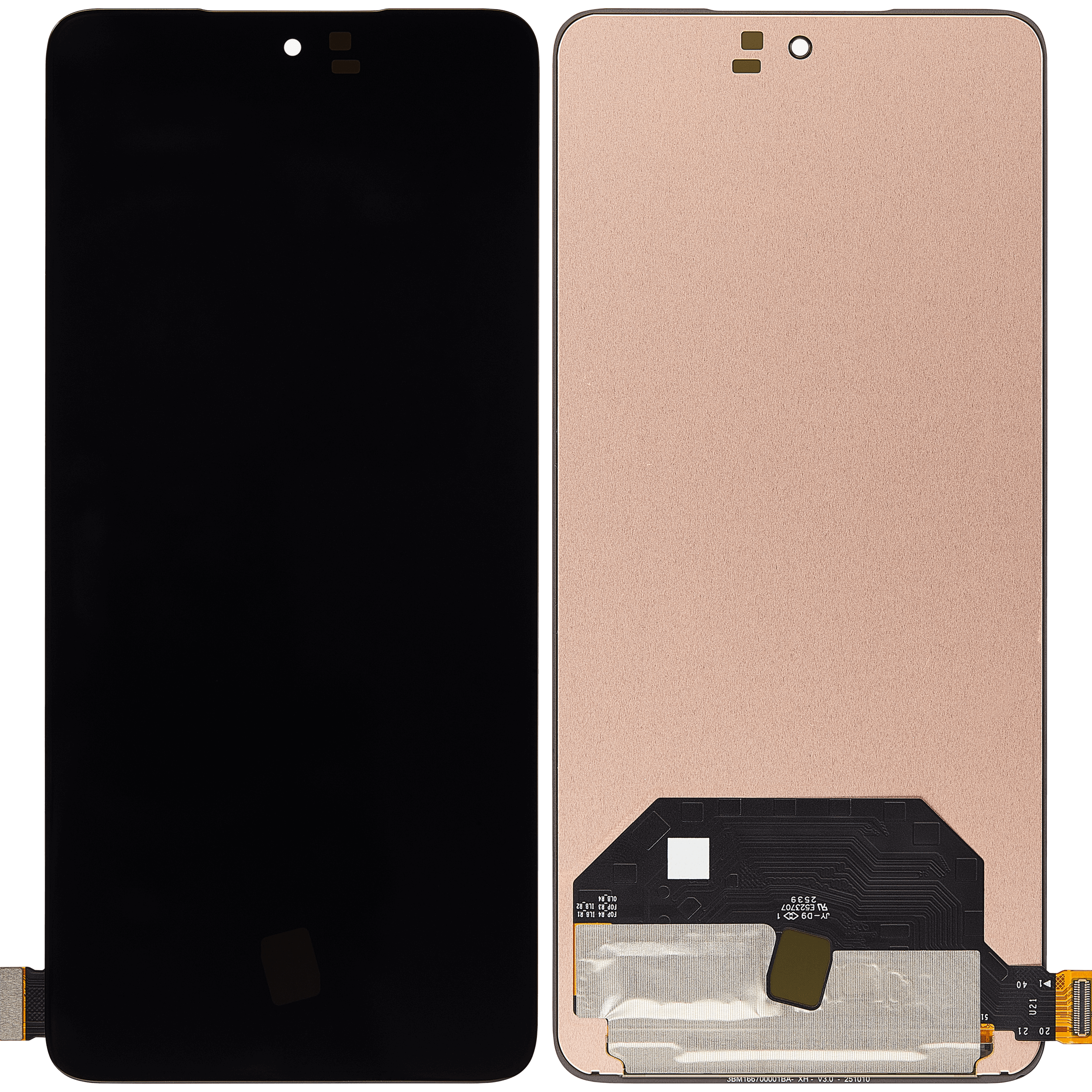 OLED Display ohne Rahmen für Motorola Edge 70 (XT2601 / 2025) (professionell aufgearbeitet) – Bild 2