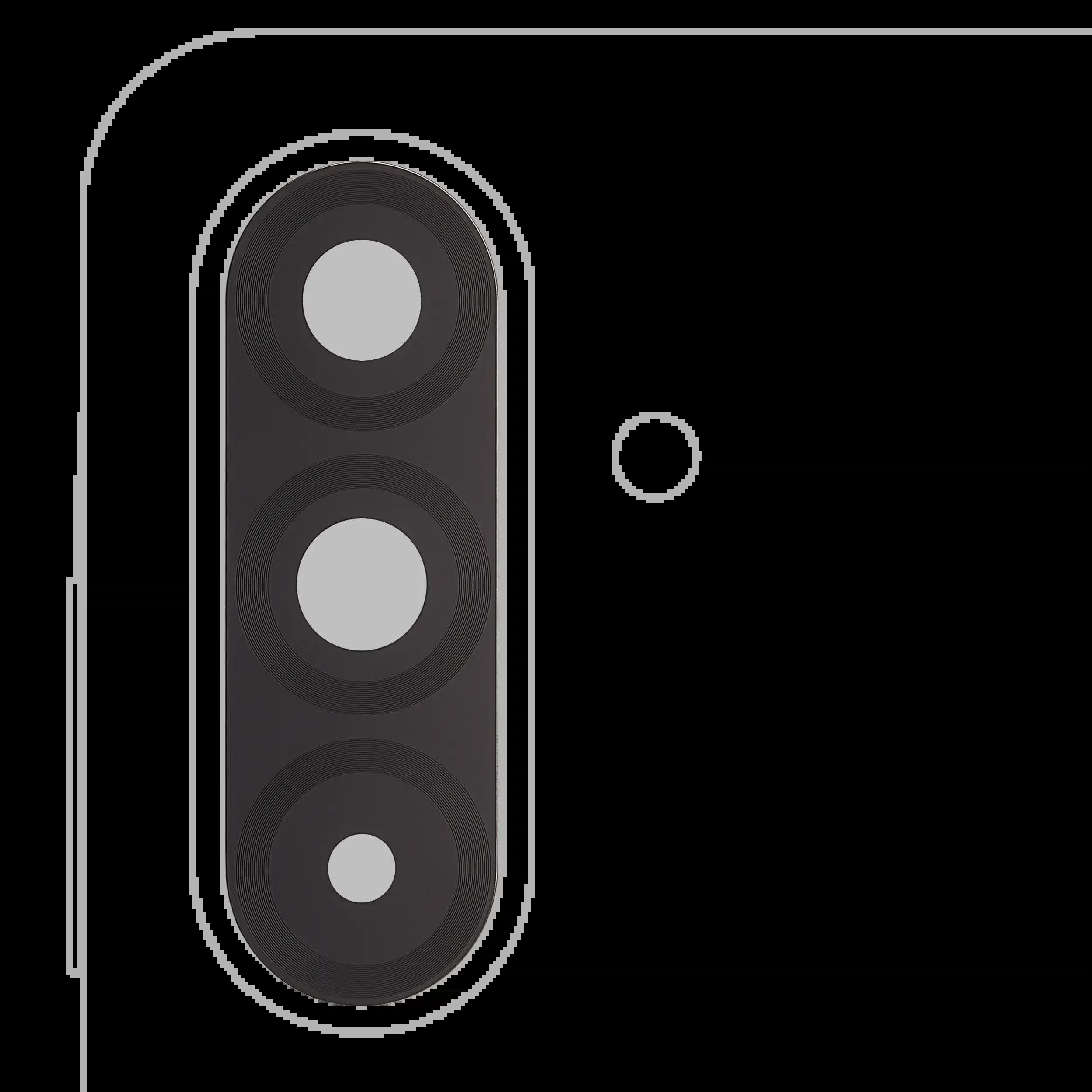 Rückkamera-Glas (nur Glas) mit Klebefolie für Samsung Galaxy A36 5G (A366 / 2025)