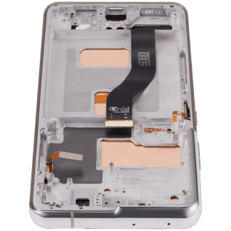 LCD Display mit Rahmen (ohne FingerPrint Sensor) für Samsung Galaxy S21 Ultra (US & International) (Aftermarket: Incell) (Phantom Silver)