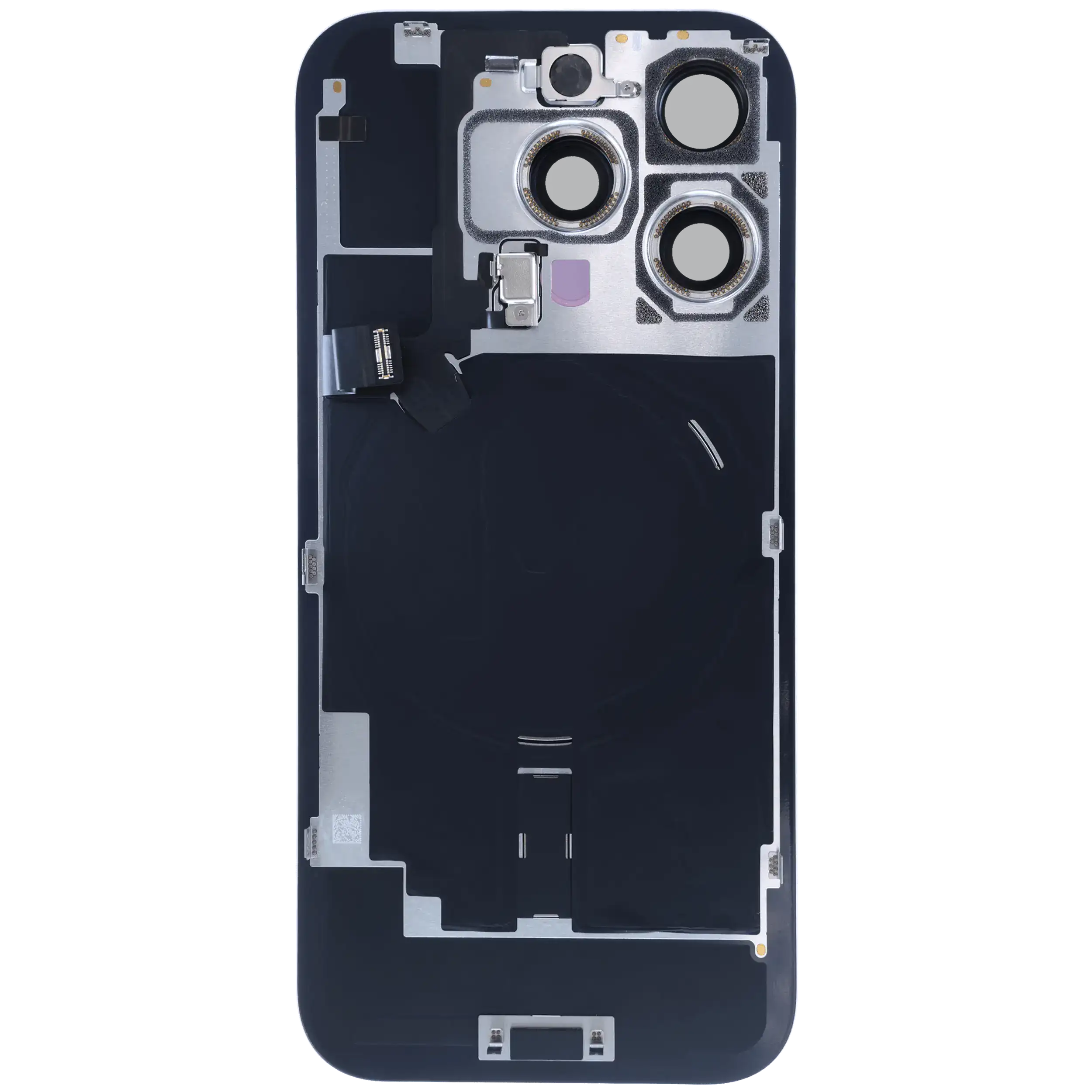 Rückglas mit MagSafe Magnet & NFC & Taschenlampen-Flexkabel für iPhone 16 Pro (Service Pack) (White Titanium) – Bild 4