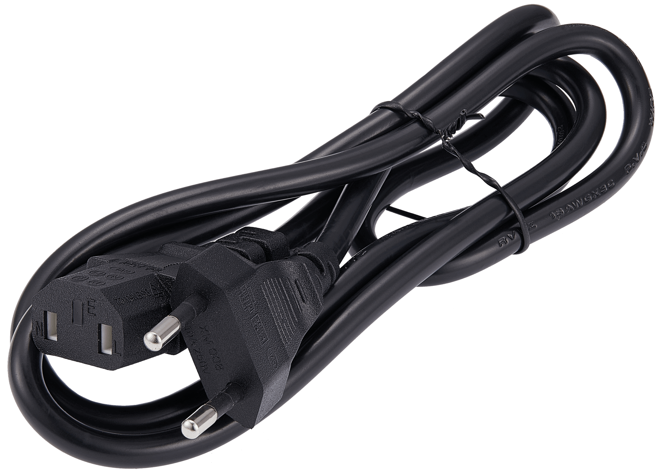 AC Netzkabel (C17) für Xbox 360 Slim / Xbox 360 E / Xbox One S / Xbox One X / PS4 Pro (CUH-7015 / CUH-7115) (European Version) – Bild 2