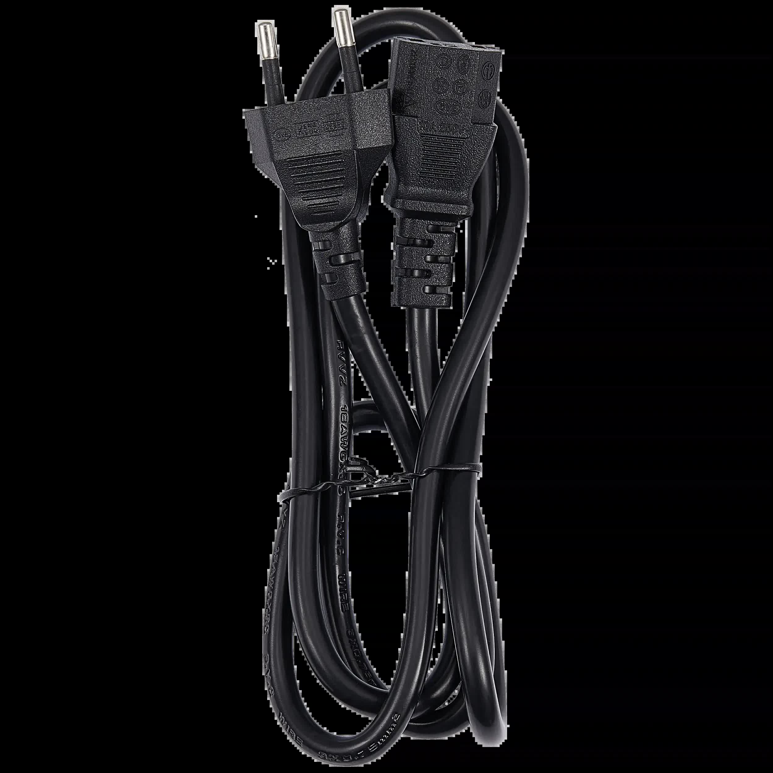AC Netzkabel (C17) für Xbox 360 Slim / Xbox 360 E / Xbox One S / Xbox One X / PS4 Pro (CUH-7015 / CUH-7115) (European Version)