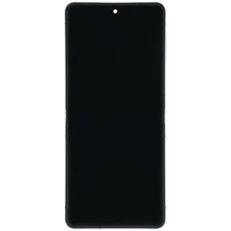 Inner OLED Display mit Rahmen für Samsung Galaxy Z Flip 7 5G (US & International) (professionell aufgearbeitet) (White (Weiß))