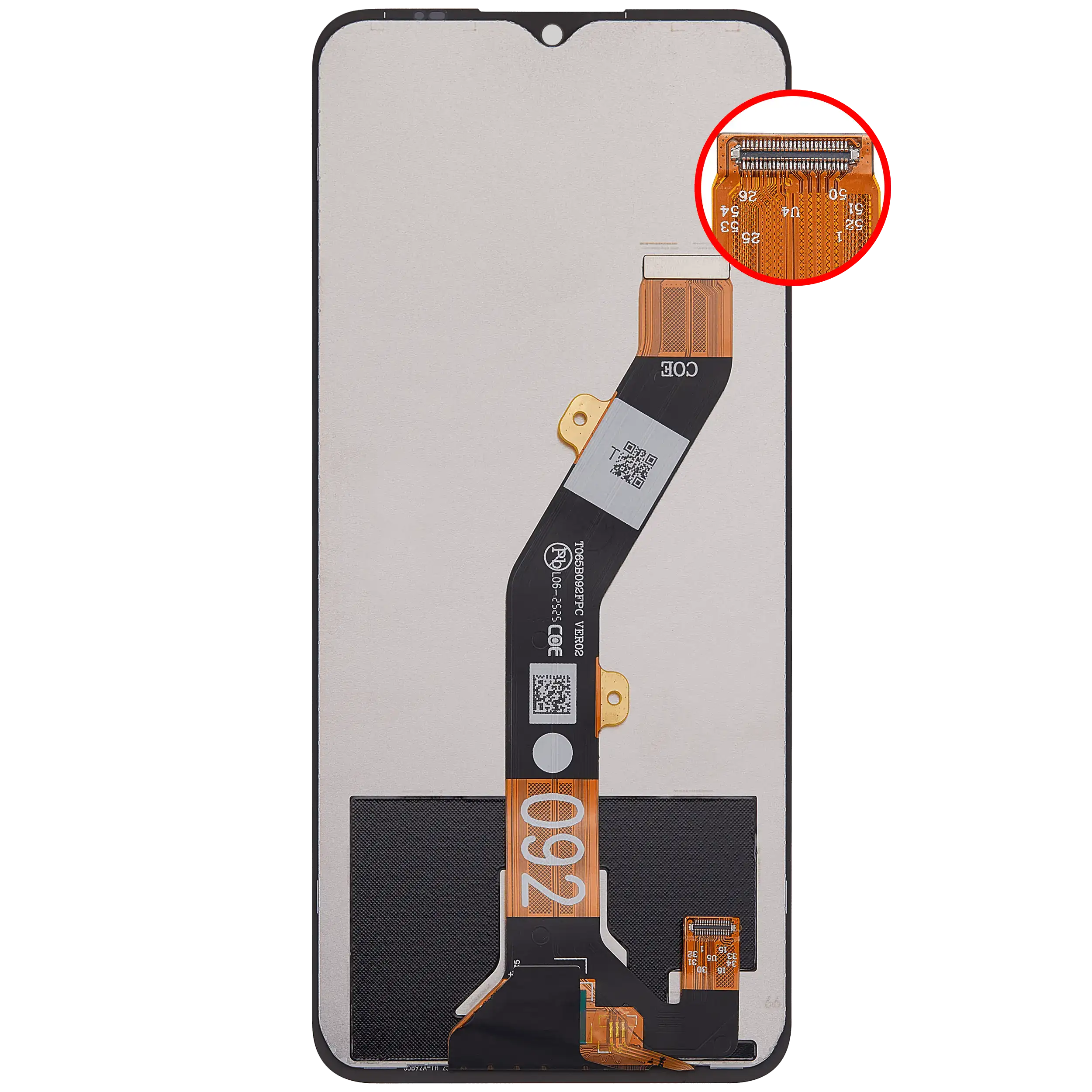 LCD Display ohne Rahmen für Cricket lcon (2026) (U656AC) / AT&T Propel 3 5G (U656AA) (professionell aufgearbeitet) – Bild 4