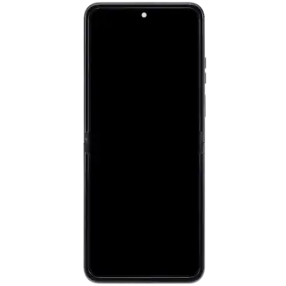OLED Display mit Rahmen für Motorola Razr 2026 / Razr 70 (XT2657 / 2026) (professionell aufgearbeitet) (Hematite)