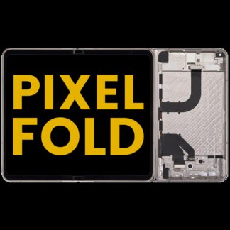 Built-In OLED Display (Main Display) Baugruppe (mit Mittelrahmen) für Google Pixel Fold (US und International Versions) (professionell aufgearbeitet) (Porcelain)
