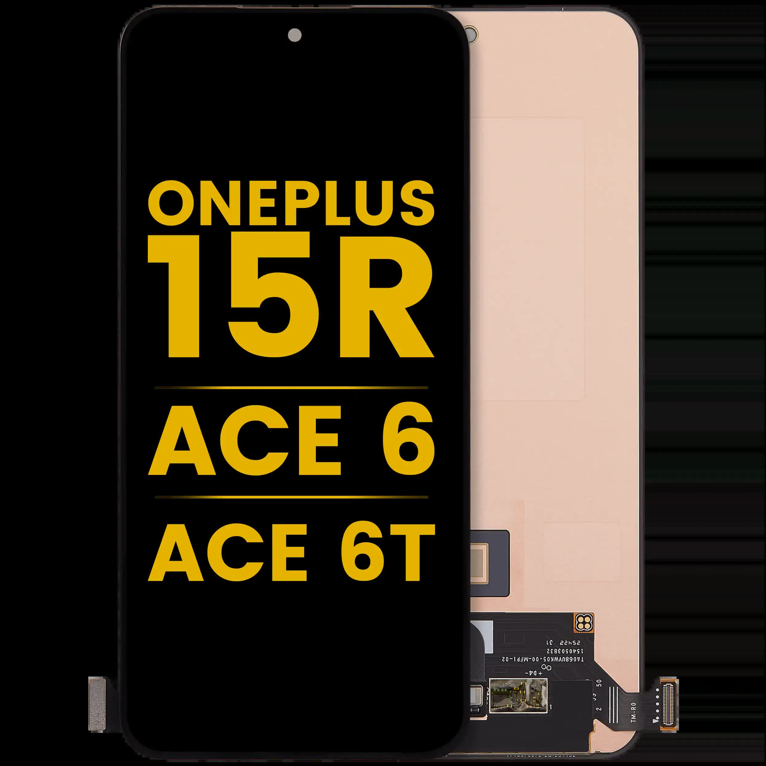 OLED Display ohne Rahmen für OnePlus 15R / Ace 6 / Ace 6T (professionell aufgearbeitet)