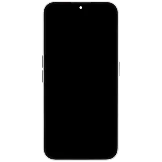 OLED Display mit Rahmen für Nothing Phone (2a) (professionell aufgearbeitet) (White (Weiß))