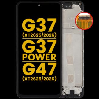 LCD Display mit Rahmen für Motorola Moto G47 (XT2625-1-2 / 2026) / G77 Power (XT2625-12/2026) (professionell aufgearbeitet)